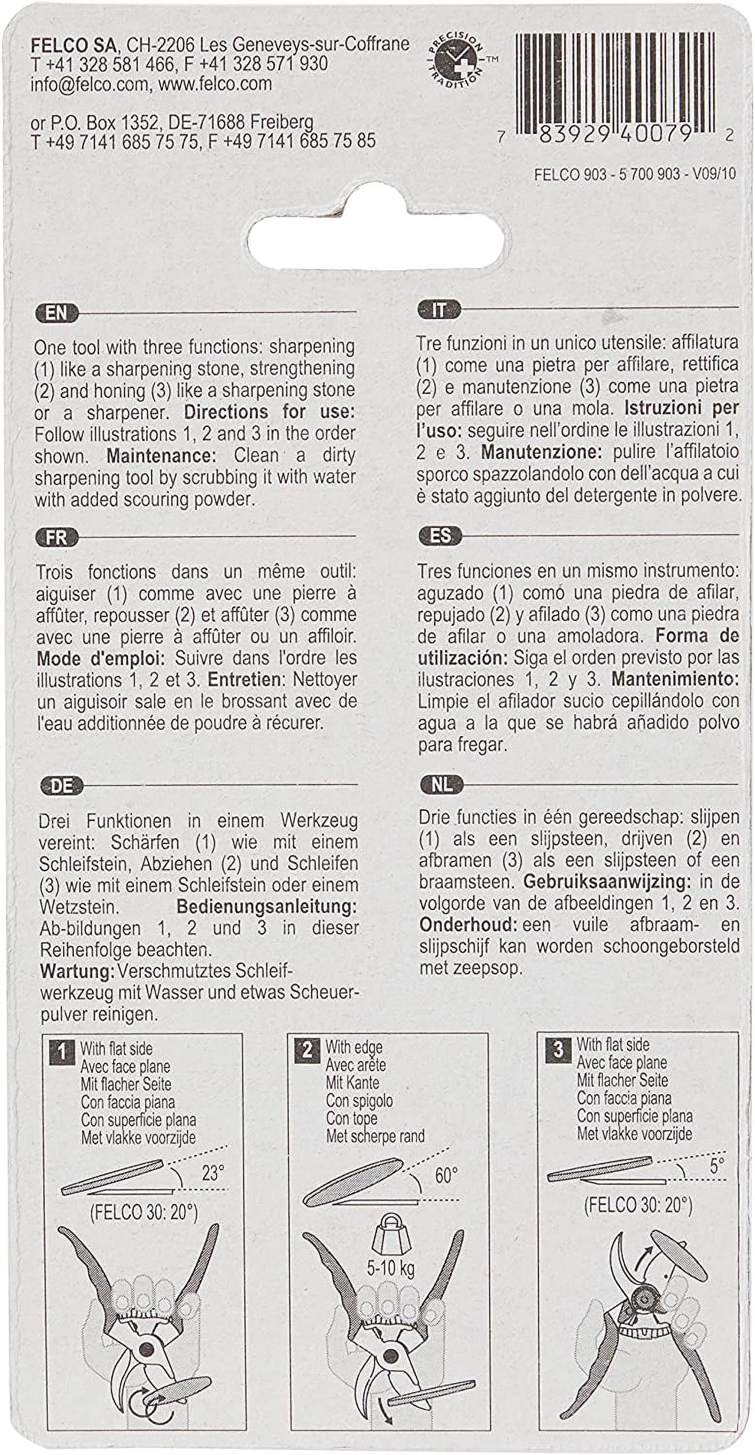 FELCO FELCO 903 Sharpening Stone, Diamond-Coated - Quantity 1