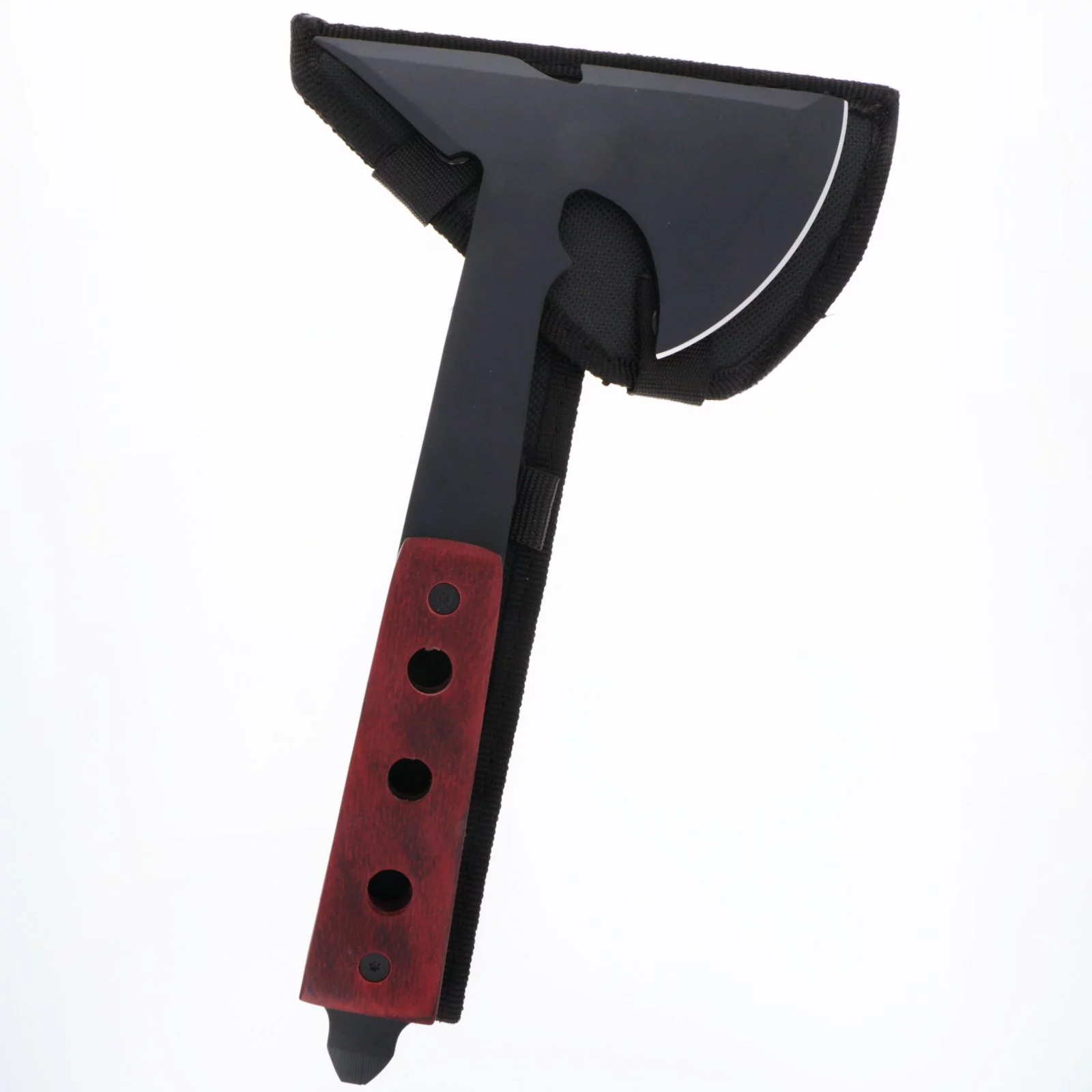 14 Inch Full Tang Camping Hatchet Axe with Wooden Handle, Ultra Lightweight