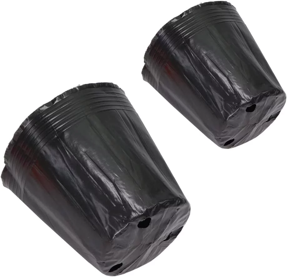 6 Inch Plastic Plants Nursery Pot/Pots Seedlings Flower Plant Container Seed Starting Pots, 60 Pcs