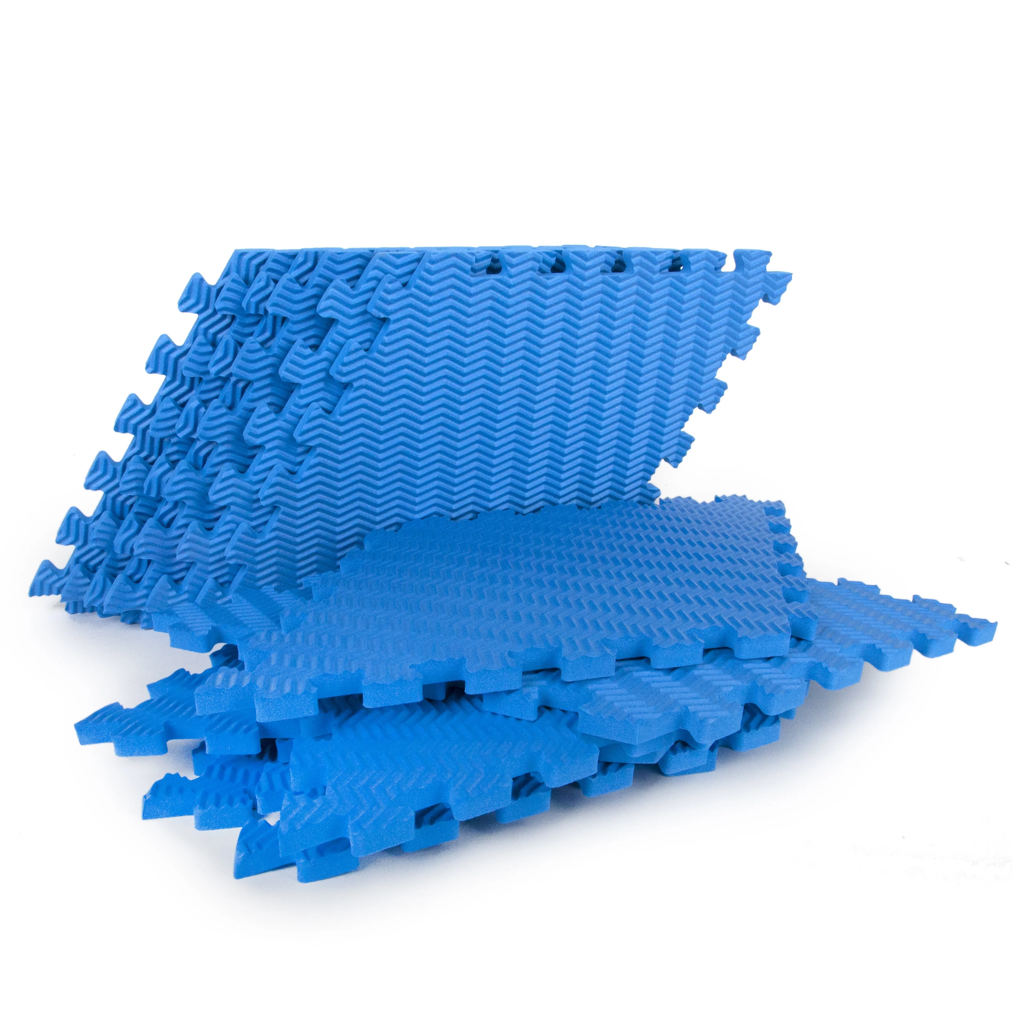 Tadpoles 12 Piece Rhombus Foam Play Mat Set, Blue