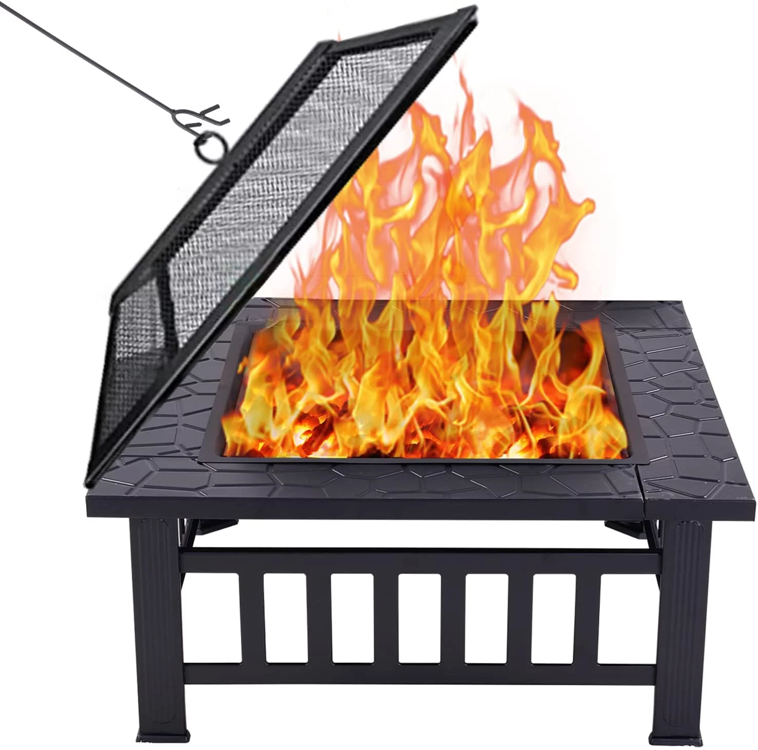23.62'' H x 26.18'' W Steel Wood Burning Outdoor Fire Pit