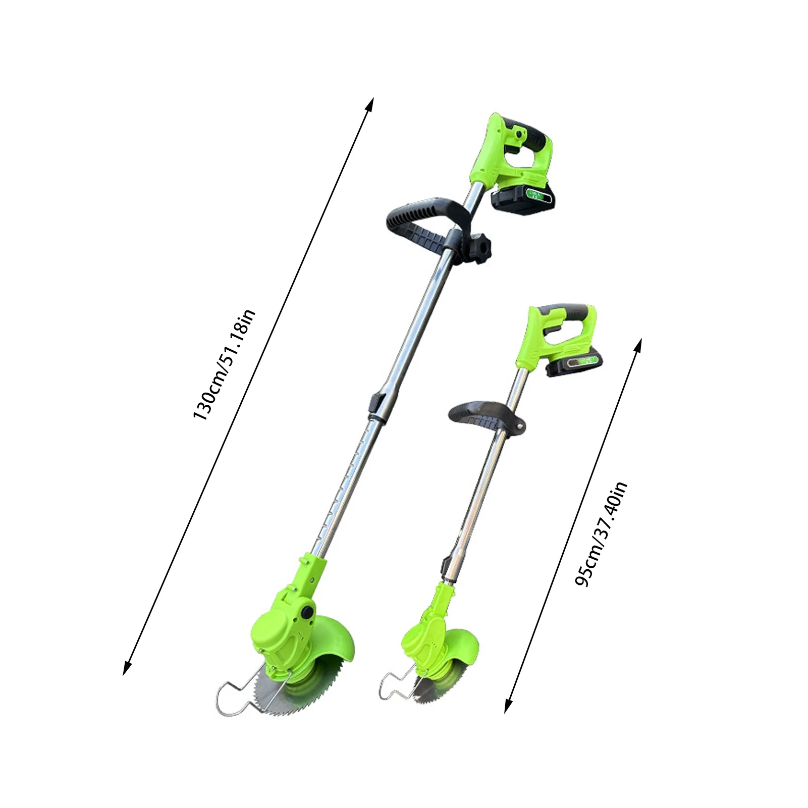 WZTO Brush Cutter | 24V Grass Cutter Brush Trimmer | Striming Brush Edger, Heavy Duty Lawn Tool, Battery Powered Garden Grass Wacker for Home Garden