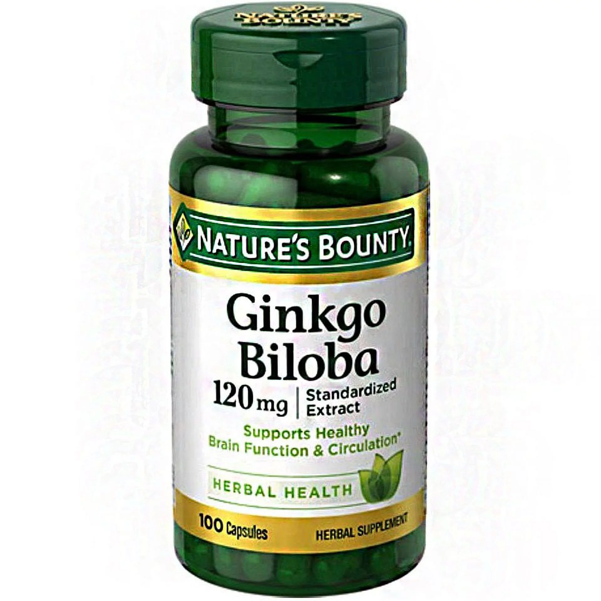 Nature's Bounty Ginkgo Biloba 120 mg 100 Each