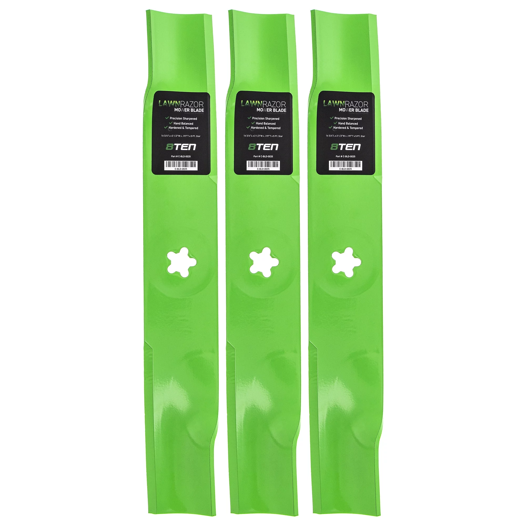 LawnRAZOR Mulching Blade for Husqvarna 48 inch 2748GLS 3 Pack 810-CBL2257D