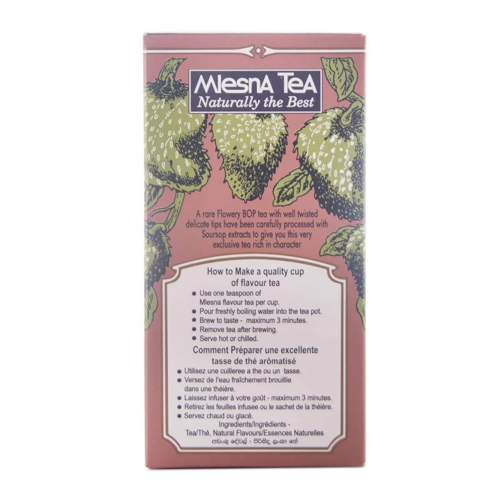 Mlesna Pure Ceylon Soursop Green Tea Graviola Loose Tea Boxes. (200g)