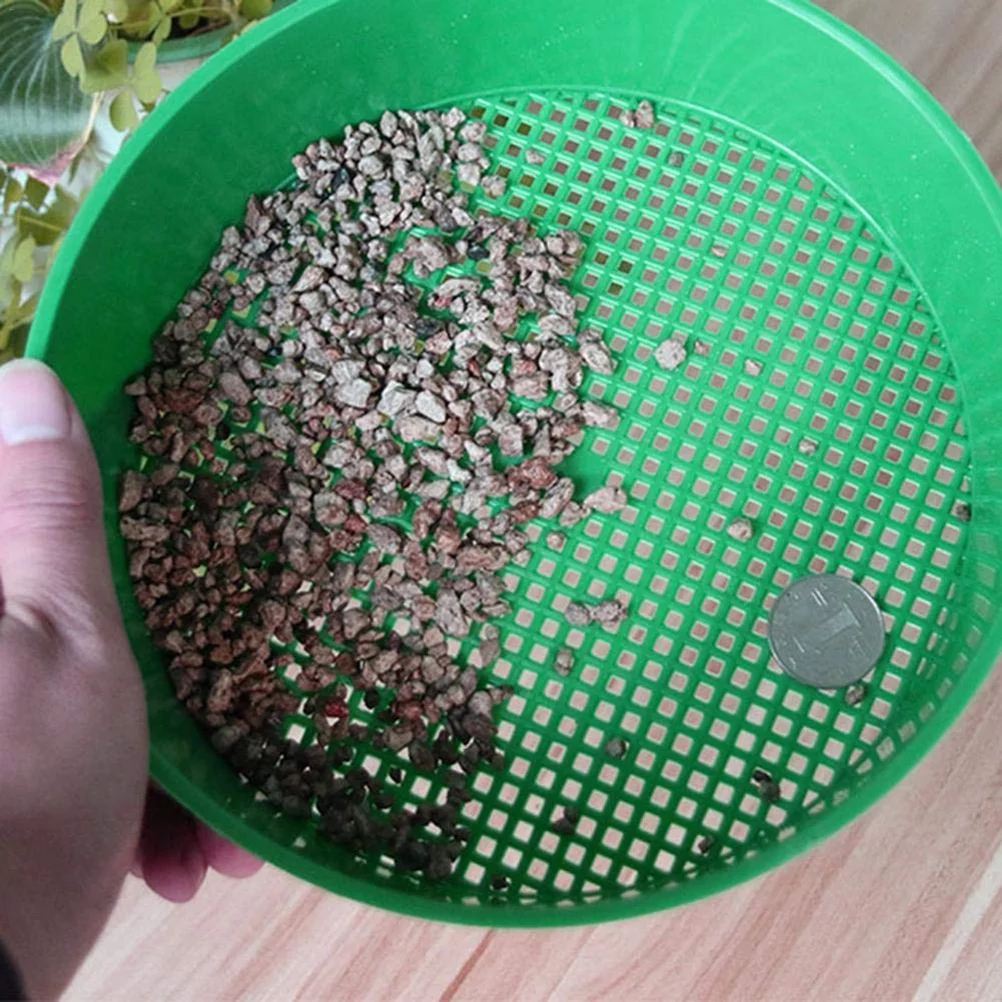 Garden Soil Sieve Garden Soil Sieve Handheld Soil Stone Mesh Plastic Garden Sieve Gardening Tool