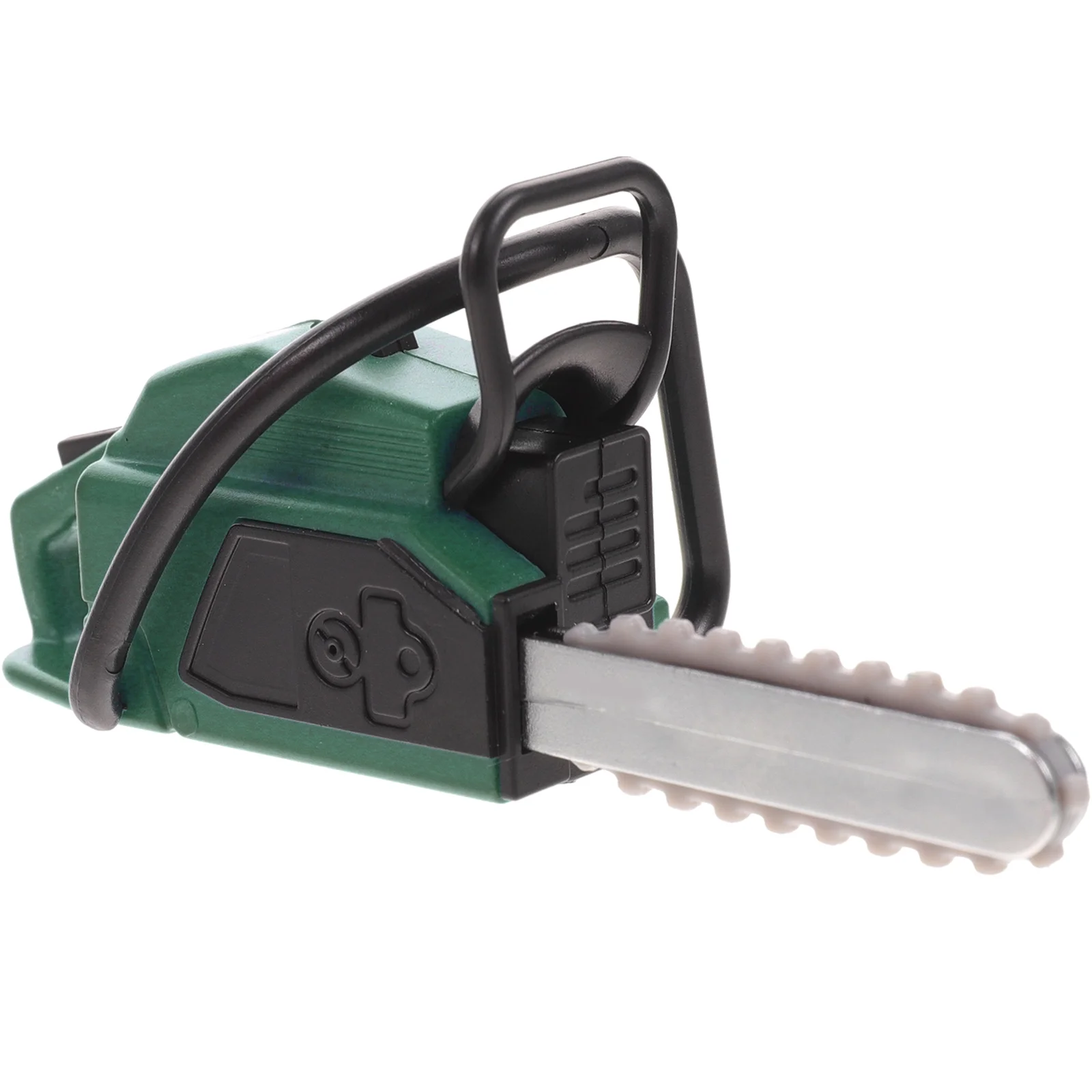 Qumonin Kids Mini Cordless Chainsaw Garden Tool Dollhouse Accessory Green Outdoor Toy