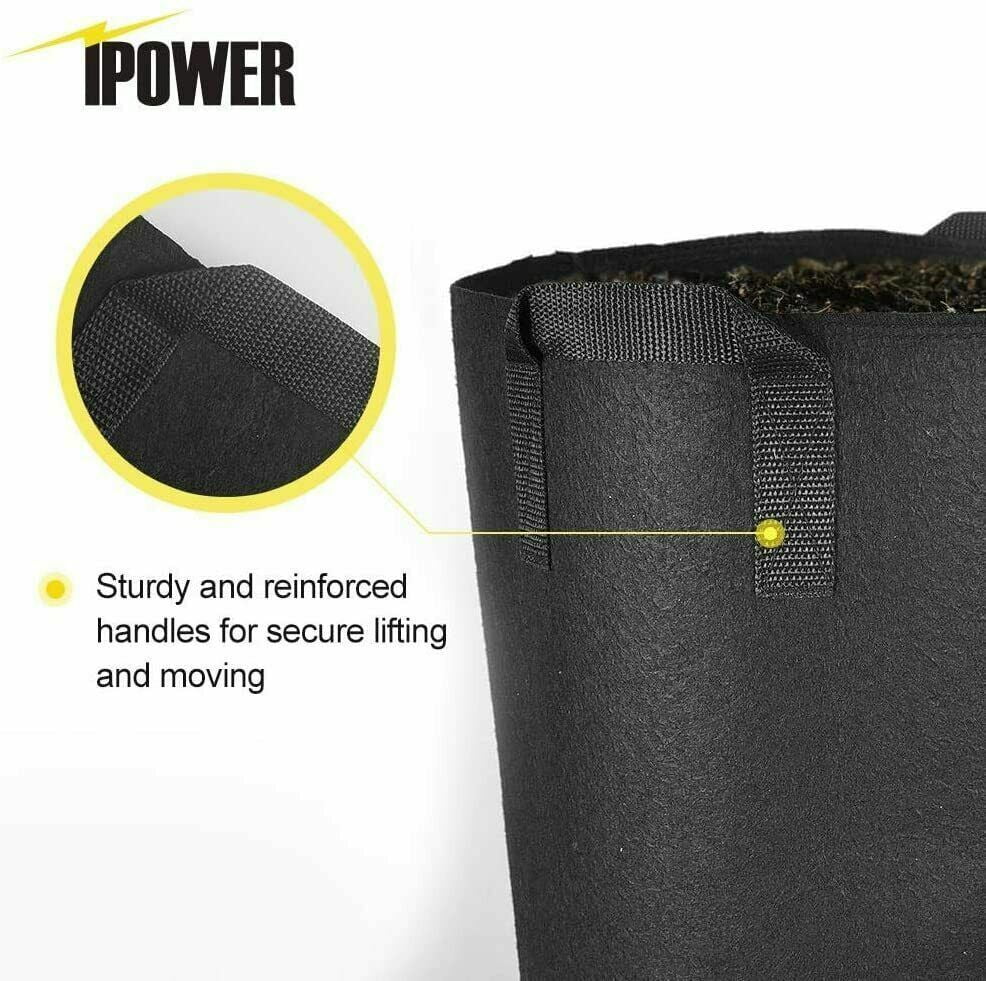 5pcs  1-30 Gallon Plant Grow Bags Thickened Nonwoven Fabric Pots Container