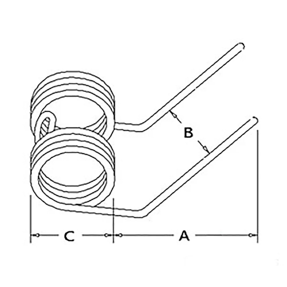 RAParts (1) Rake Tooth Fits New Idea Rake/Tedder 404 (1065-later) 491478R1