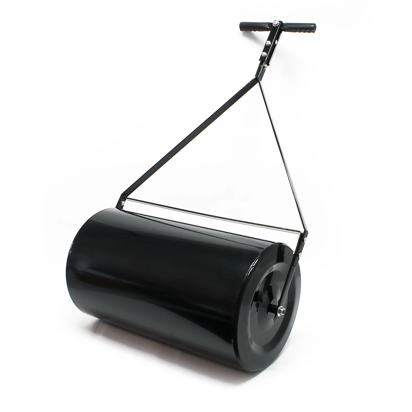Combination Push/Tow Lawn Roller Poly 14x24 Inch Easy-Turn Plug 60L/16 Gallon Garden Grass Roller Yard Care Outdoor Tool