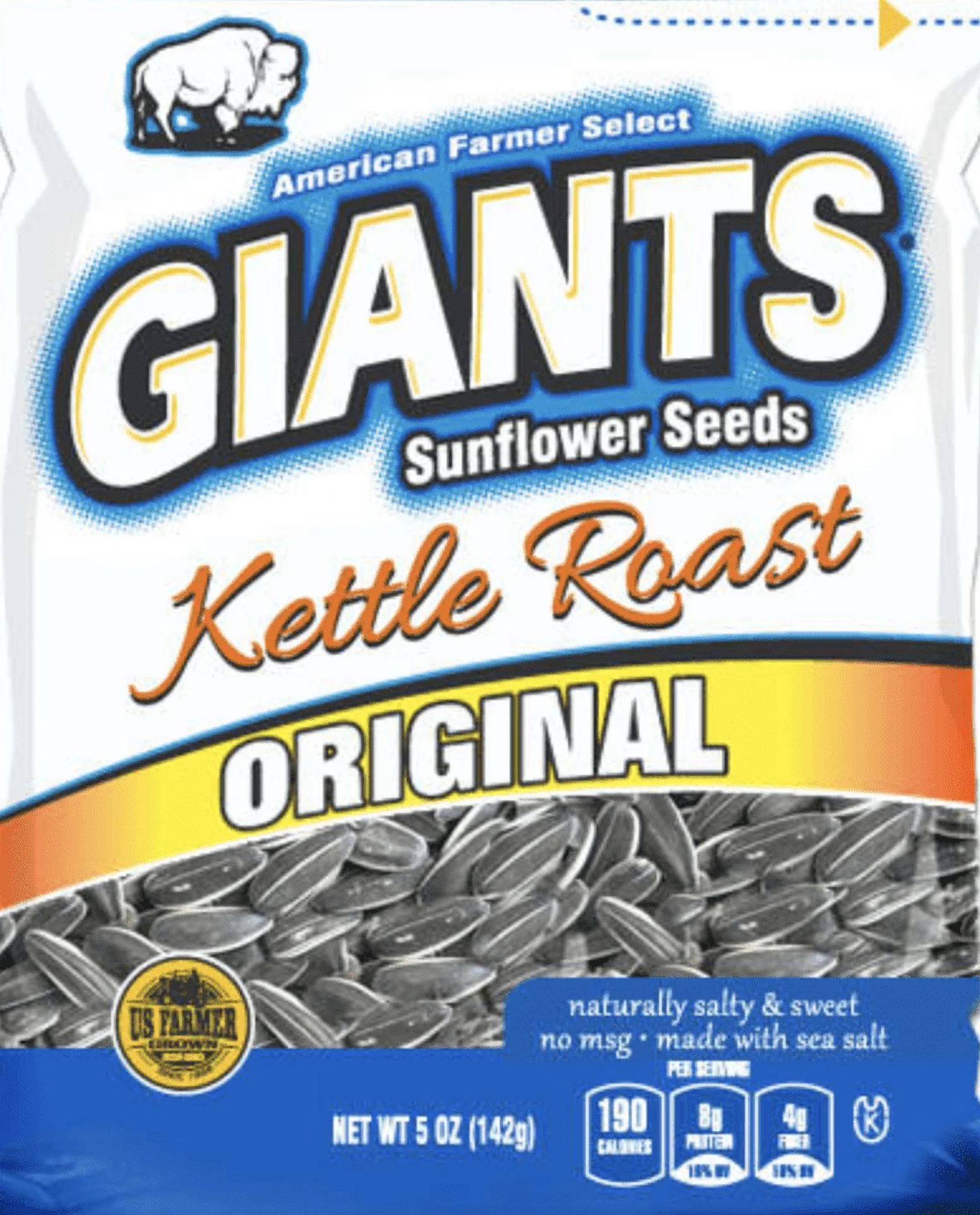 Giants Kettle Roasted Original Sweet & Salty Sunflower Seeds, 5 Oz