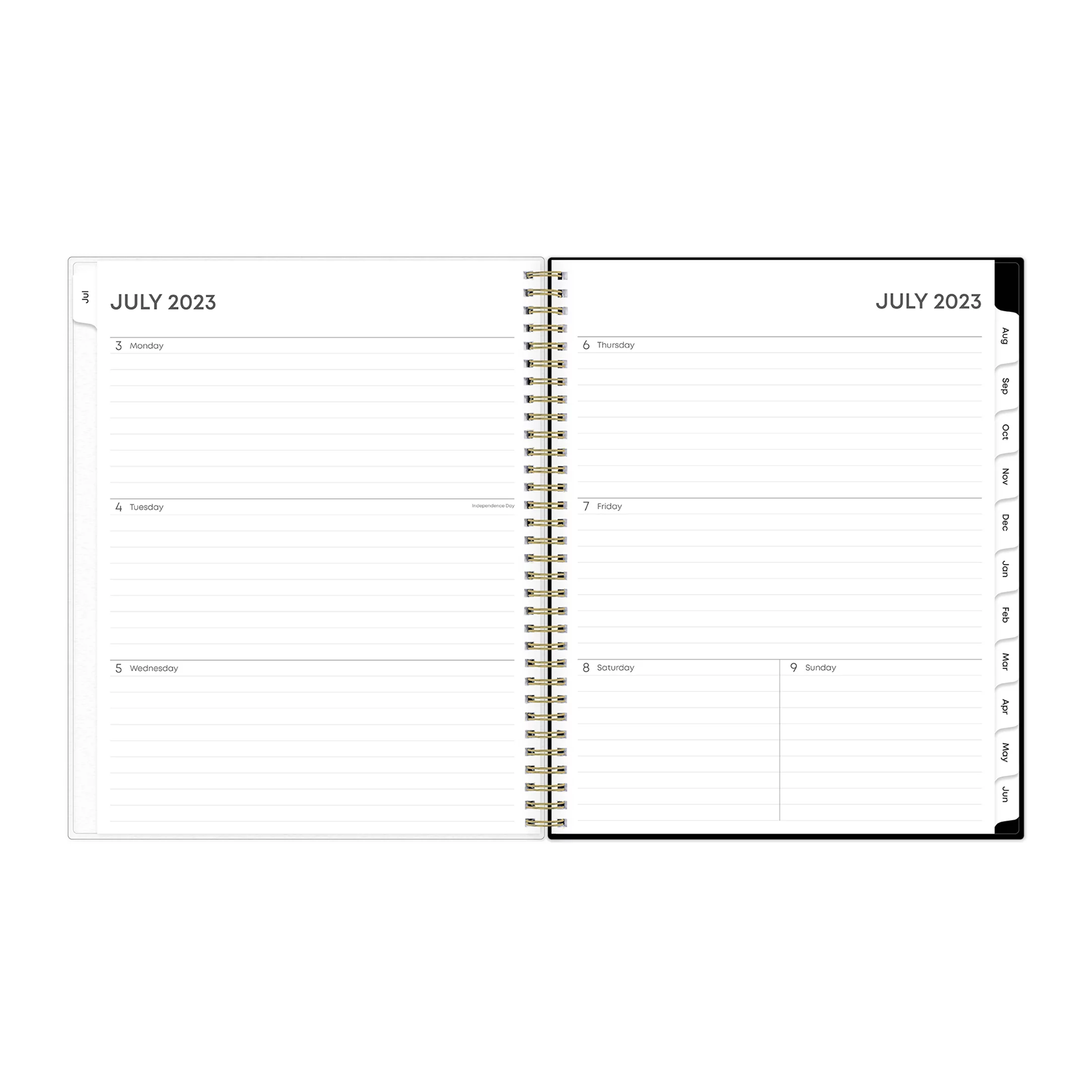 2023-2024 Weekly Monthly Planner, 8.5x11, Blue Sky, Pippi