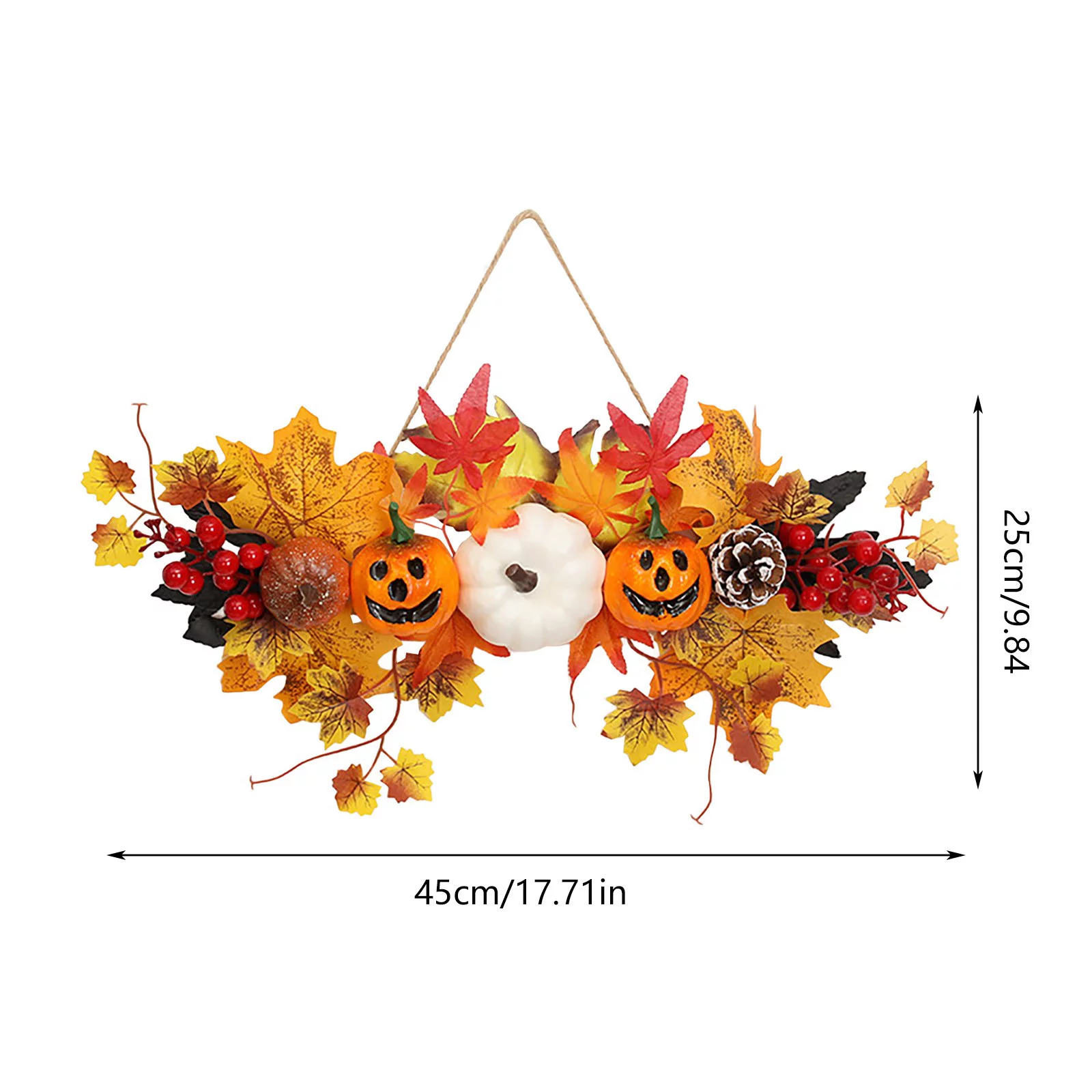 TIIFSWHS New Beautiful Festival Pumpkin Maple Leaf Metal Pendant: The Choice for Festive Atmosphere Decoration! Bling Decorations for Craft Christmas Spheres t