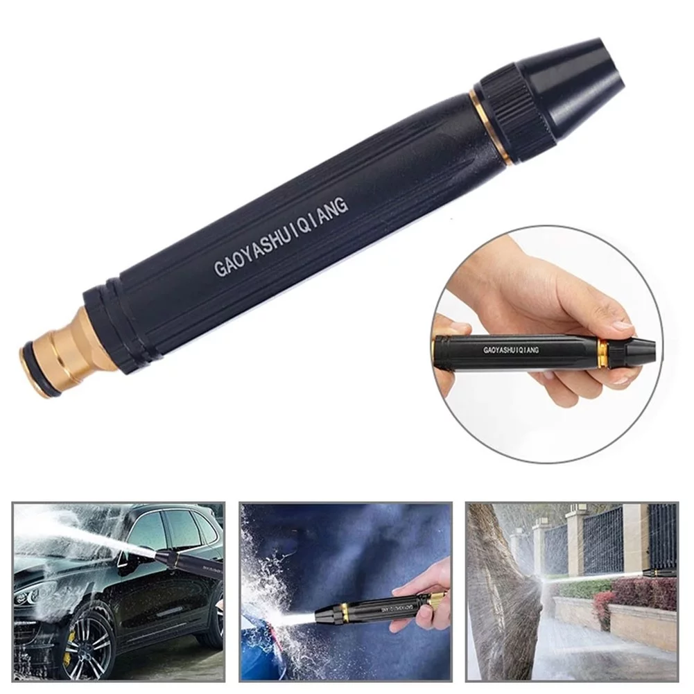 High-Pressure Car Wash Flushing Sprinkler Garden Hose Tap Water Booster Nozzle