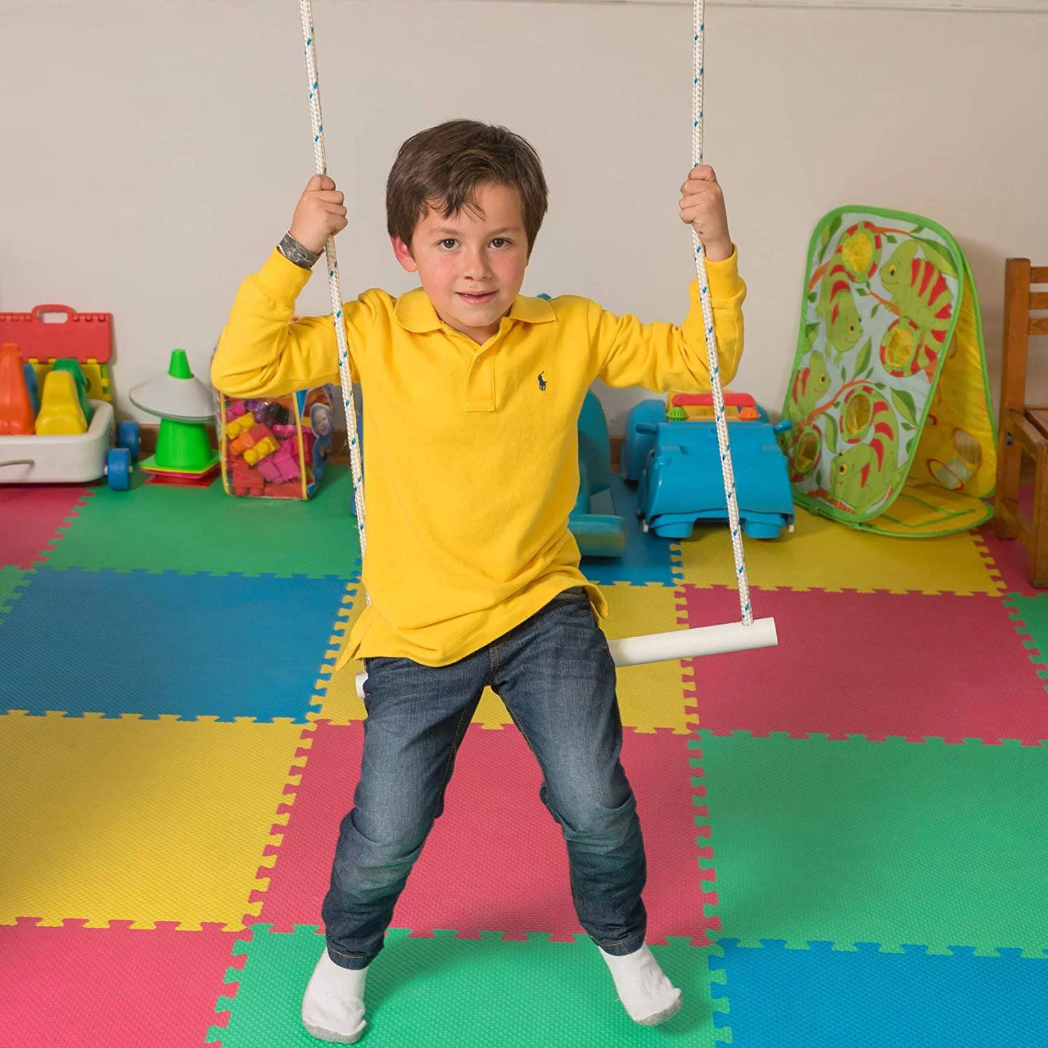 Adjustable Double Trapeze Bar Swing