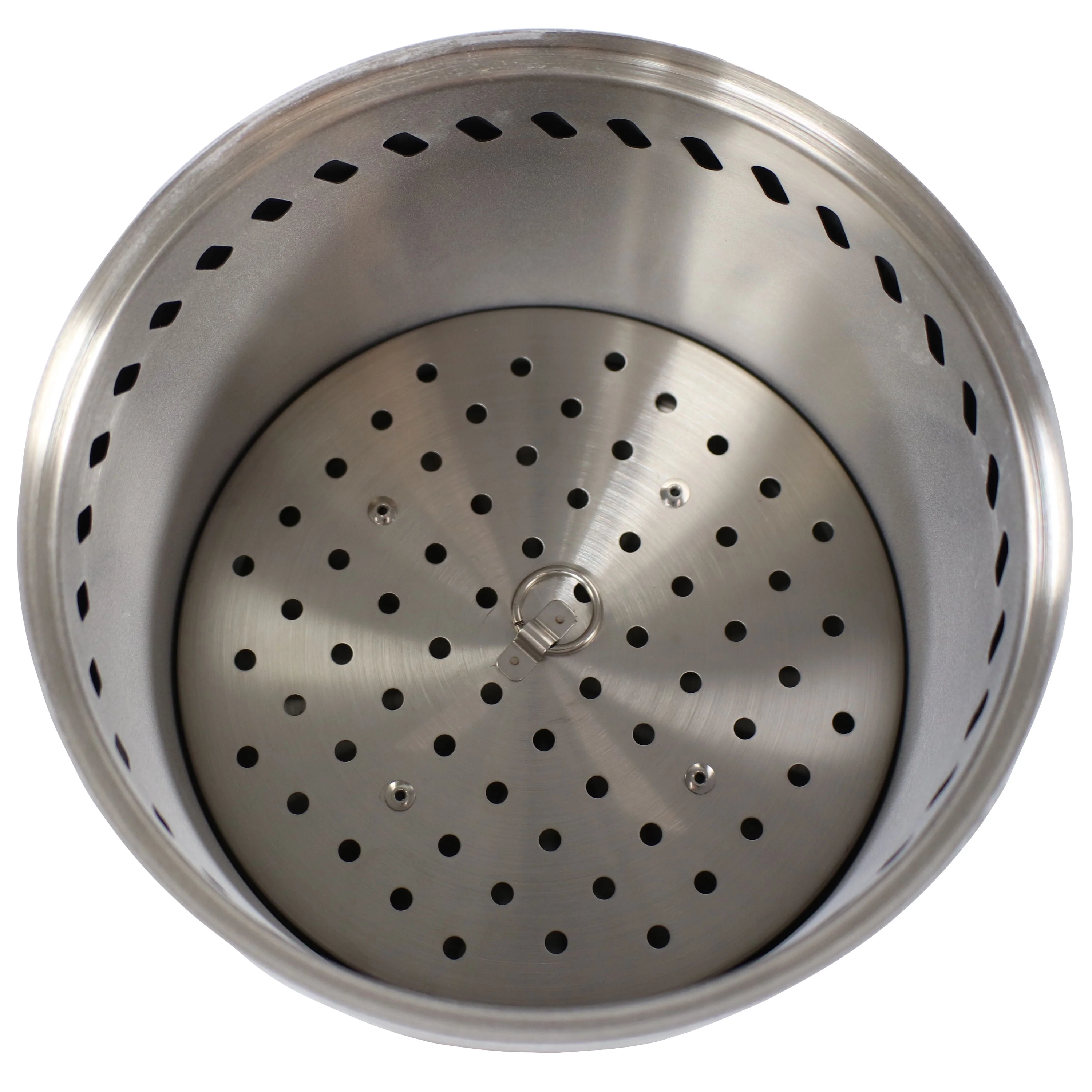 Sunnydaze Tabletop Smokeless Fire Pit with Travel Bag and Poker - White - 9.75