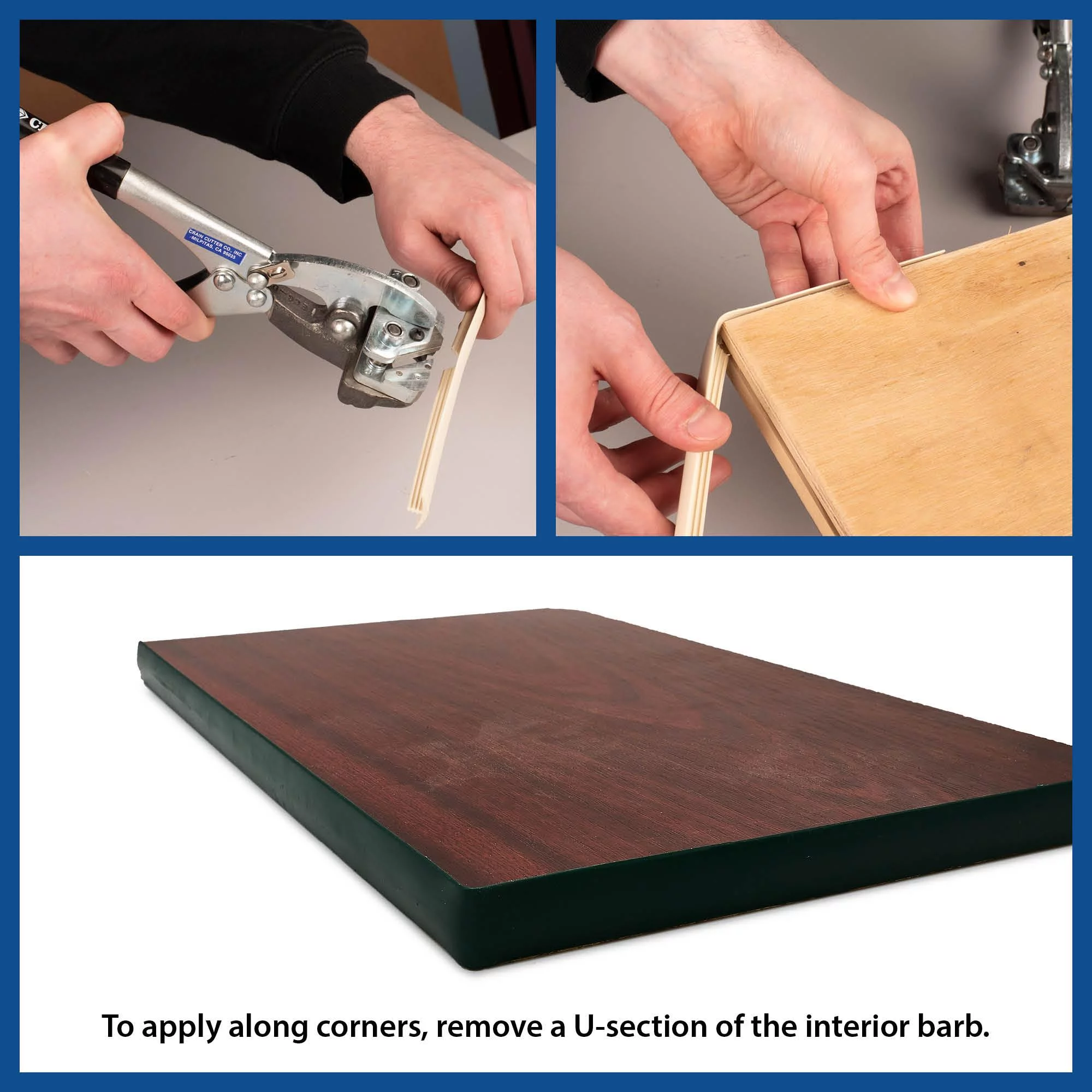 Outwater Plastic T-molding 11/16 Inch Natural Oak Woodgrain Flexible Polyethylene Center Barb Tee Moulding 250 Foot Coil