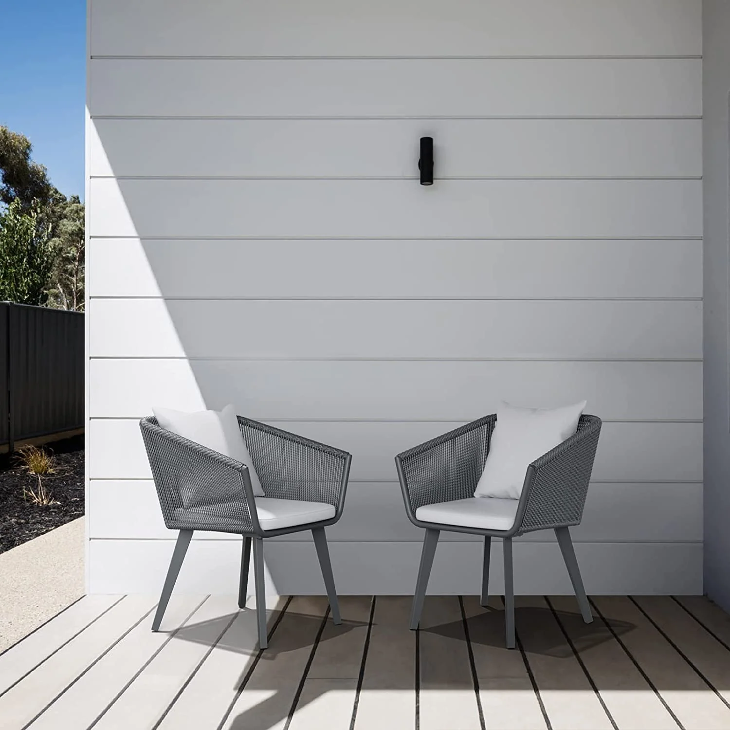 Outdoor Wicker Dining Set for 8  Handwoven Patio Table and 8 Chairs  Patio Furniture Set with All-Weather Aluminum Frame and Cushion