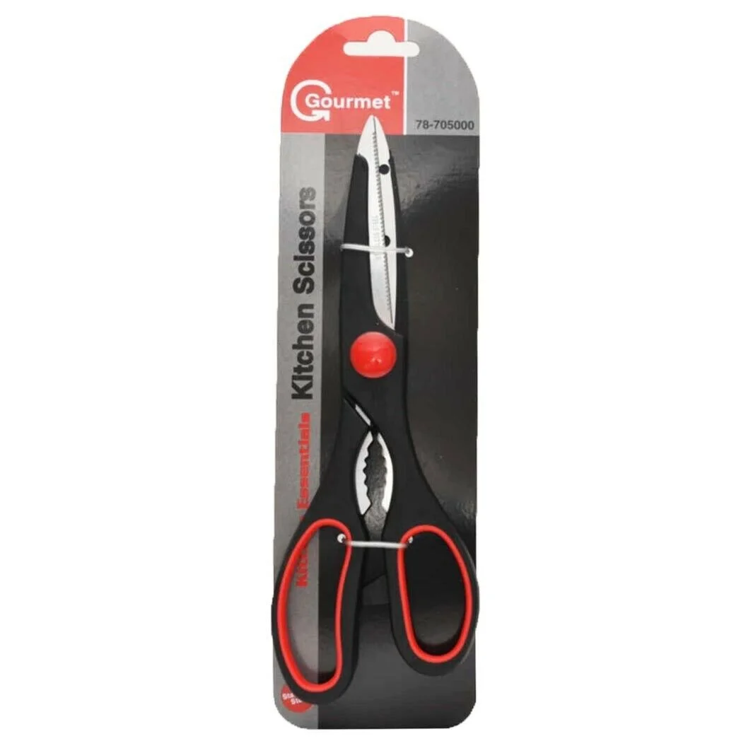 All Purpose Black Kitchen Shears 8.5 inch New Household Scissors Comfort Grip BLACK All Purpose Black Kitchen Shears 8.5 inch New Household Scissors Comfort Grip BLACK Gourmet