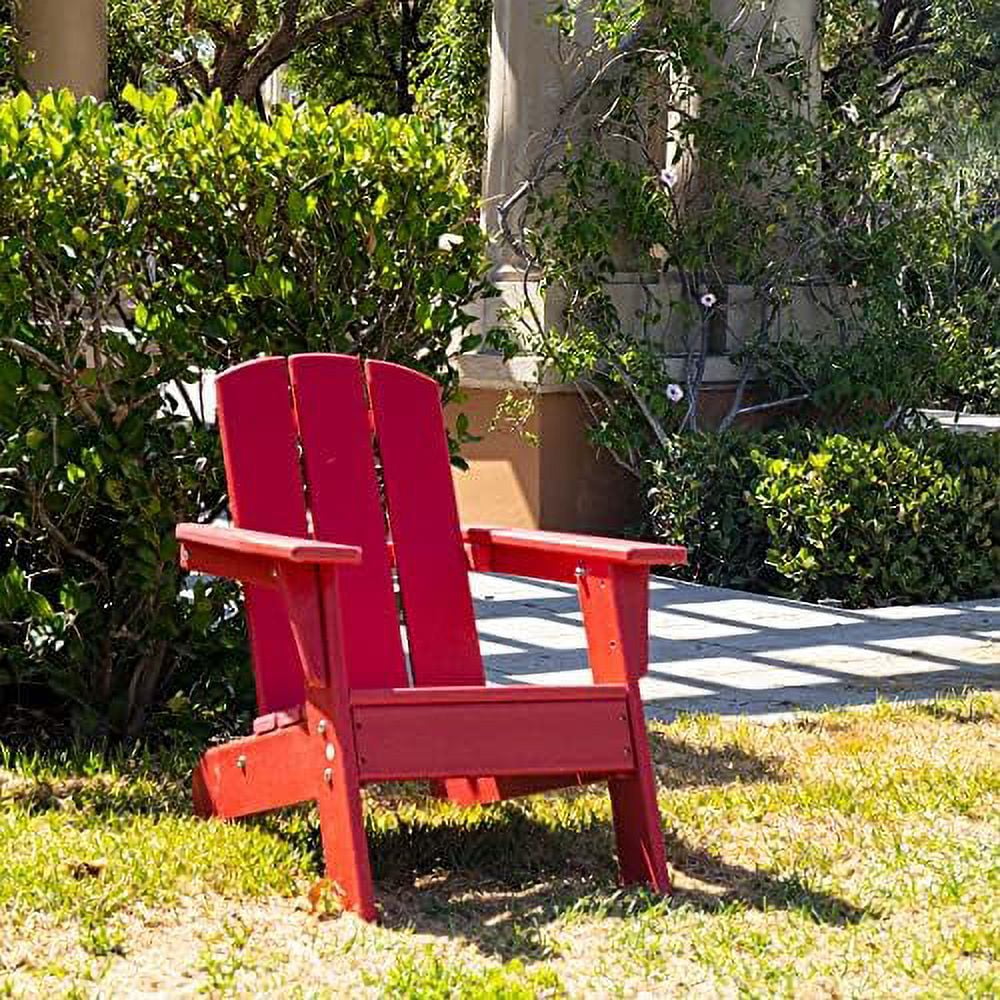 All Weather Resistant, Indoor Outdoor  Chairs For Children And Pets, Outdoor Patio Backyard Furniture (Red)