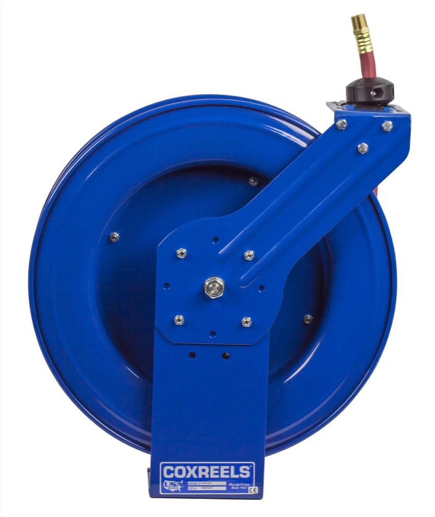 Coxreels SH Series Super Hub Air/Water Hose Reel, With 3/4in. x 50ft. PVC Hose, Max. 300 PSI, Model# SH-N-550