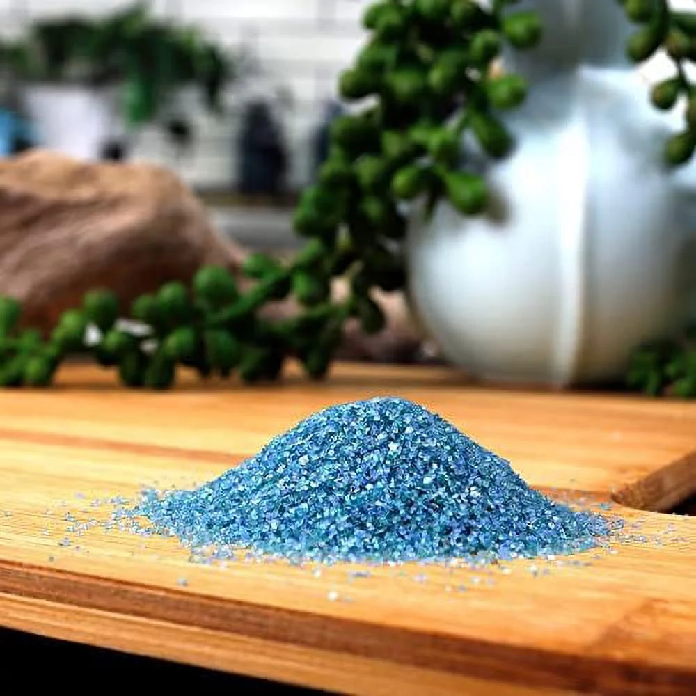 2 lbs Light Blue Caribbean Mist Fine Floral Sand for Vase Fillers, Planters and Pots, Terrariums, Aquariums, DIY, Decor, Sand Art, Fairy Garden, and Arts & Crafts