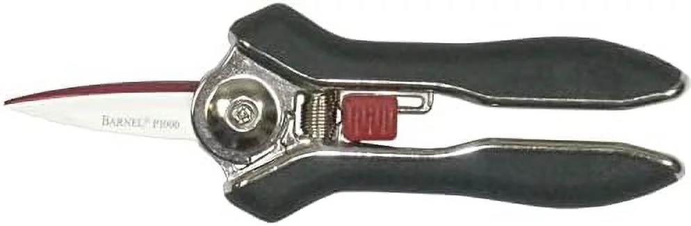 P1000 Needle Nose Stylish Floral Shear, 6-Inch, Red And White