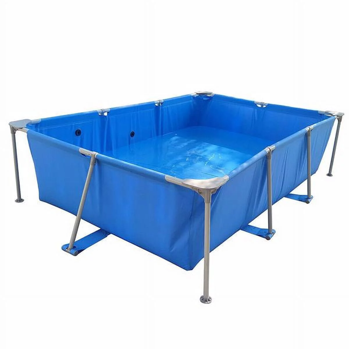 Fithood Metal Frame Rectangular Swimming Pool Portable Above Ground Easy Set Pool Family