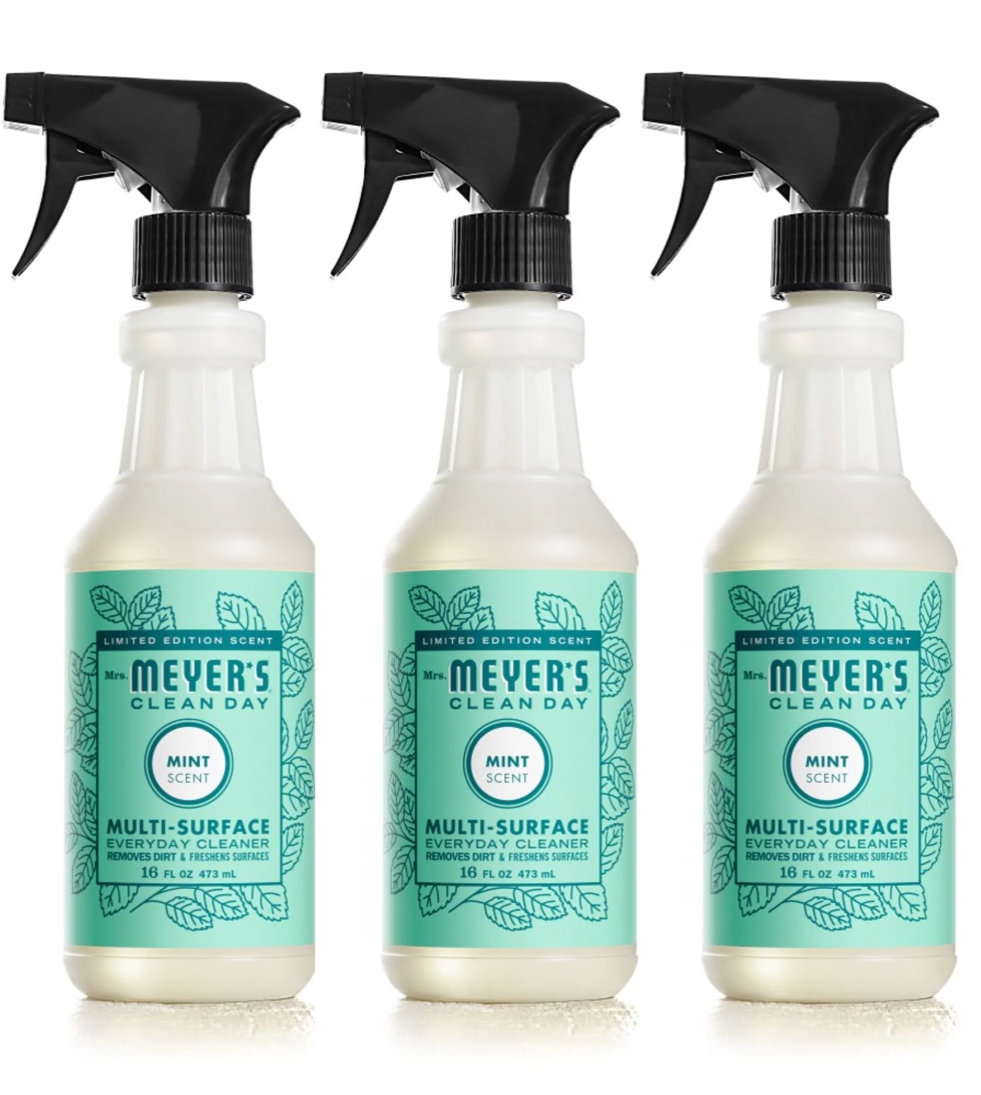 Mrs. Meyer,S All-Purpose Cleaner Spray, Limited Edition Mint, 16 Fl. Oz - Pack Of 3