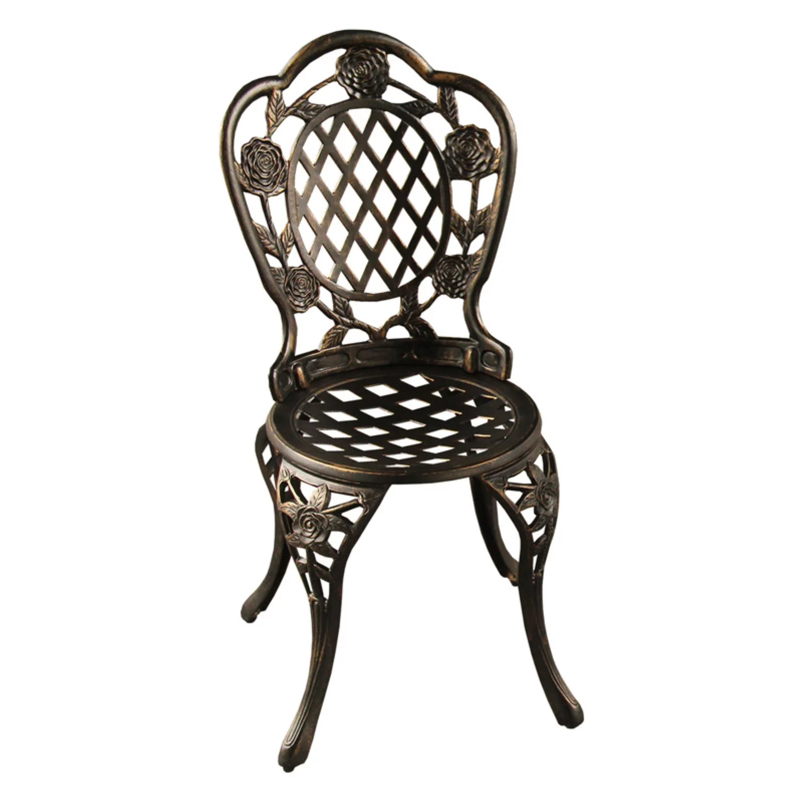 Oakland Living Rose Ornate Aluminum Bistro Set