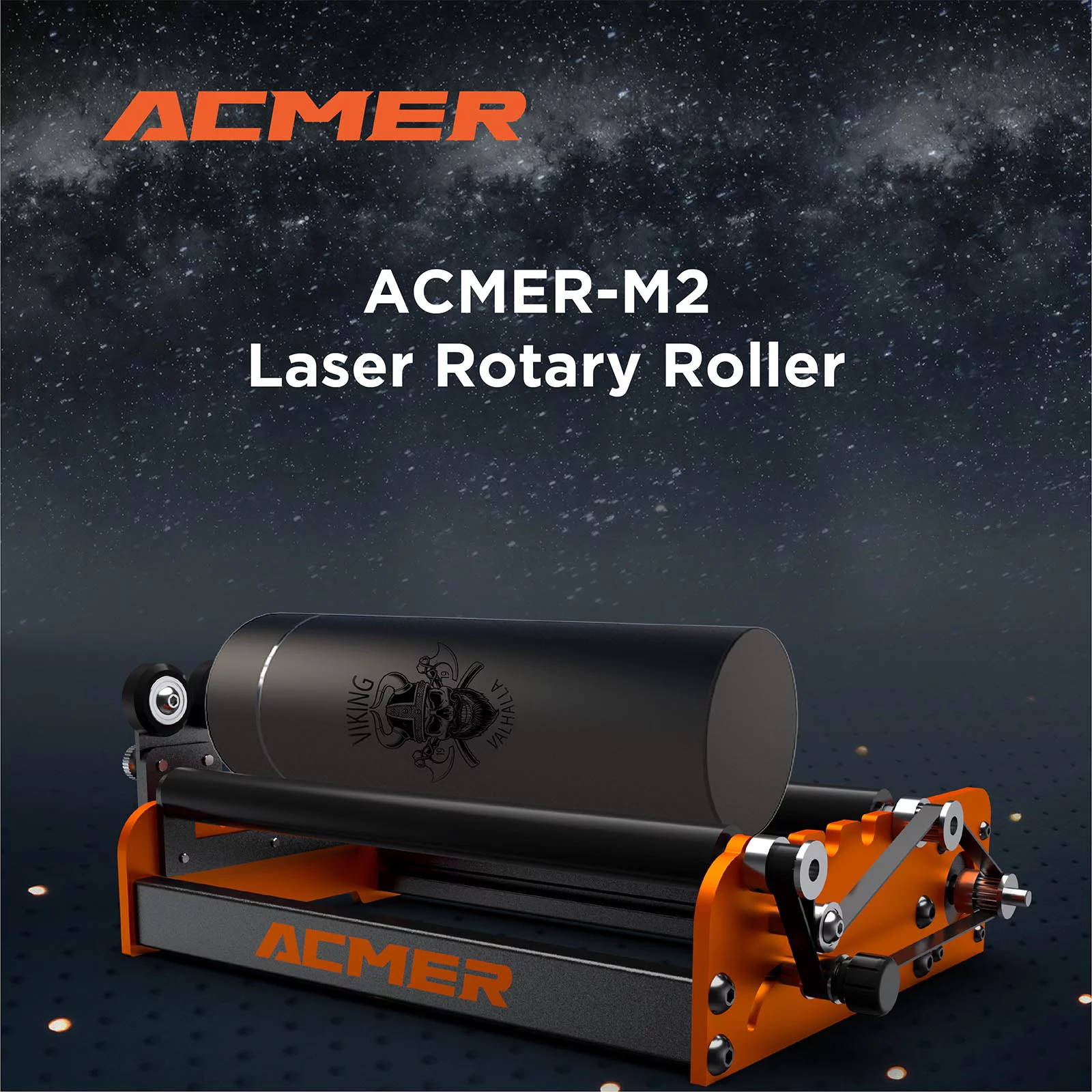 Rotary Roller ACMER M2 Rotary Roller Engraver Y- Rotary Roller 360° Rotating for 4-138mm Different Engraving Diameter 4 Gears Adjustments for Engraving Cylindrical Objects Cans Compatible with Or