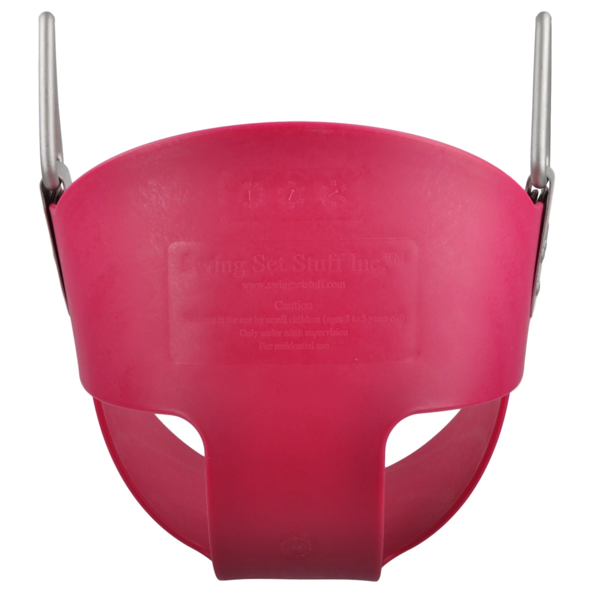 Swing Set Stuff Inc. Highback Half Bucket with Chains and Hooks (Pink)