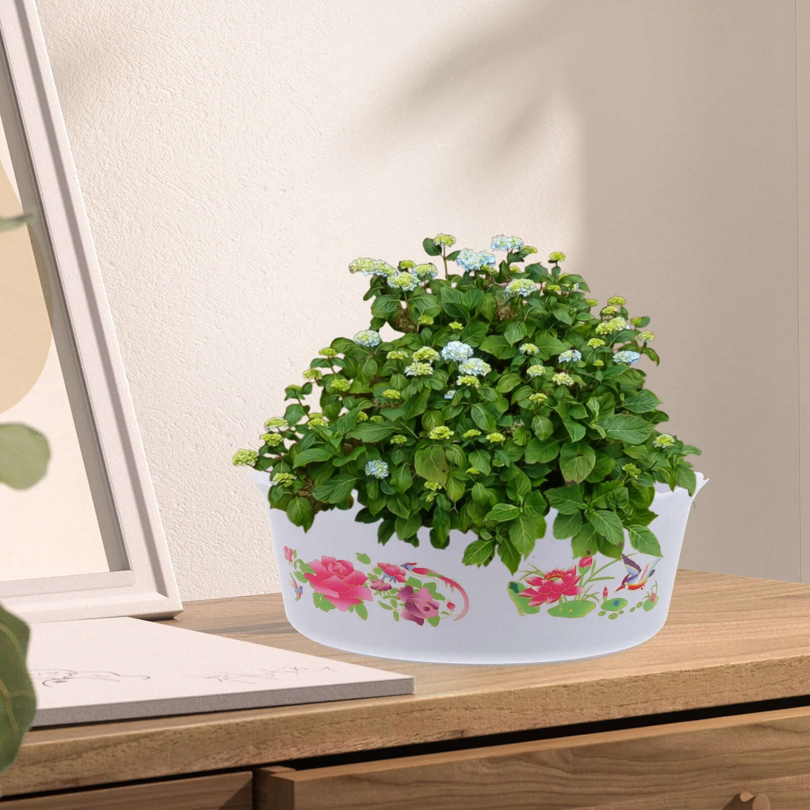 Jibingyi 6Pcs Water Lily Pot Small Fish Bowl Plastic Plant Planting Pot Plastic Reusable Plants Pot Water Plants Planter