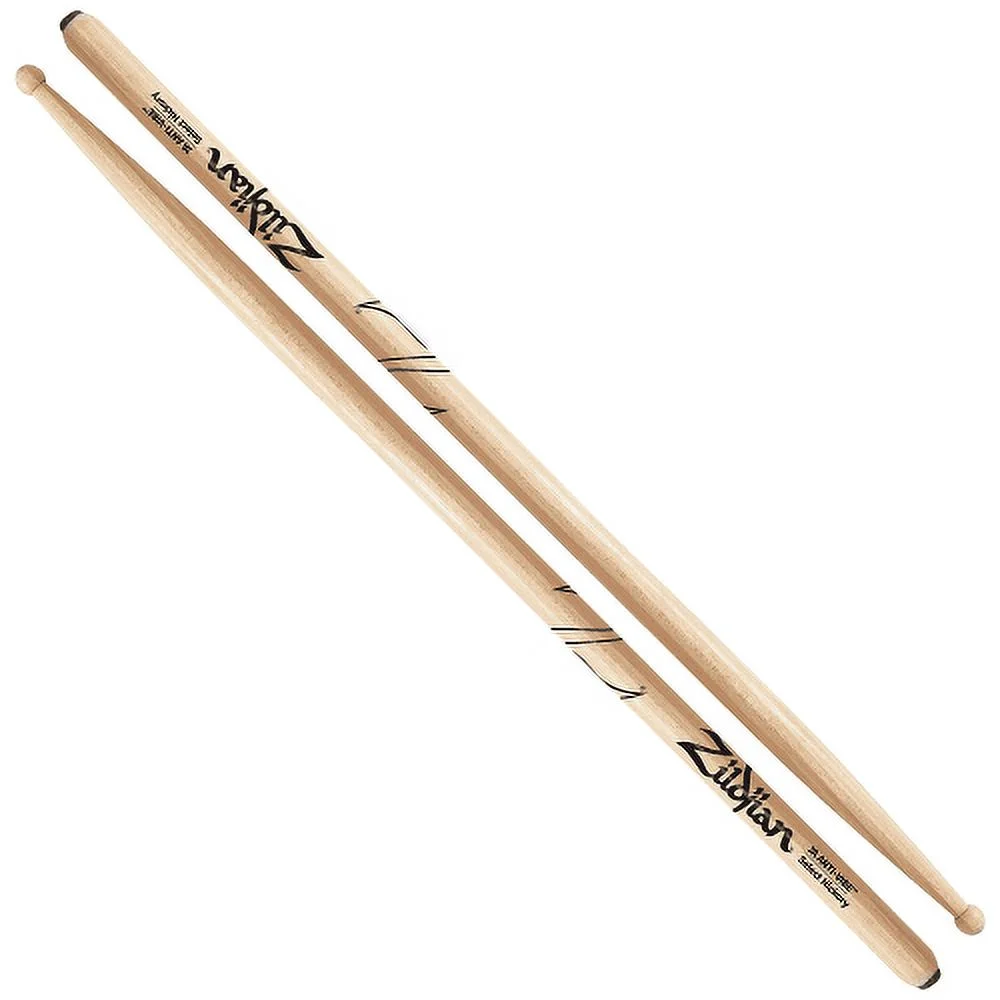 Zildjian 7A Anti-Vibe Drumsticks - Round Wood Tip