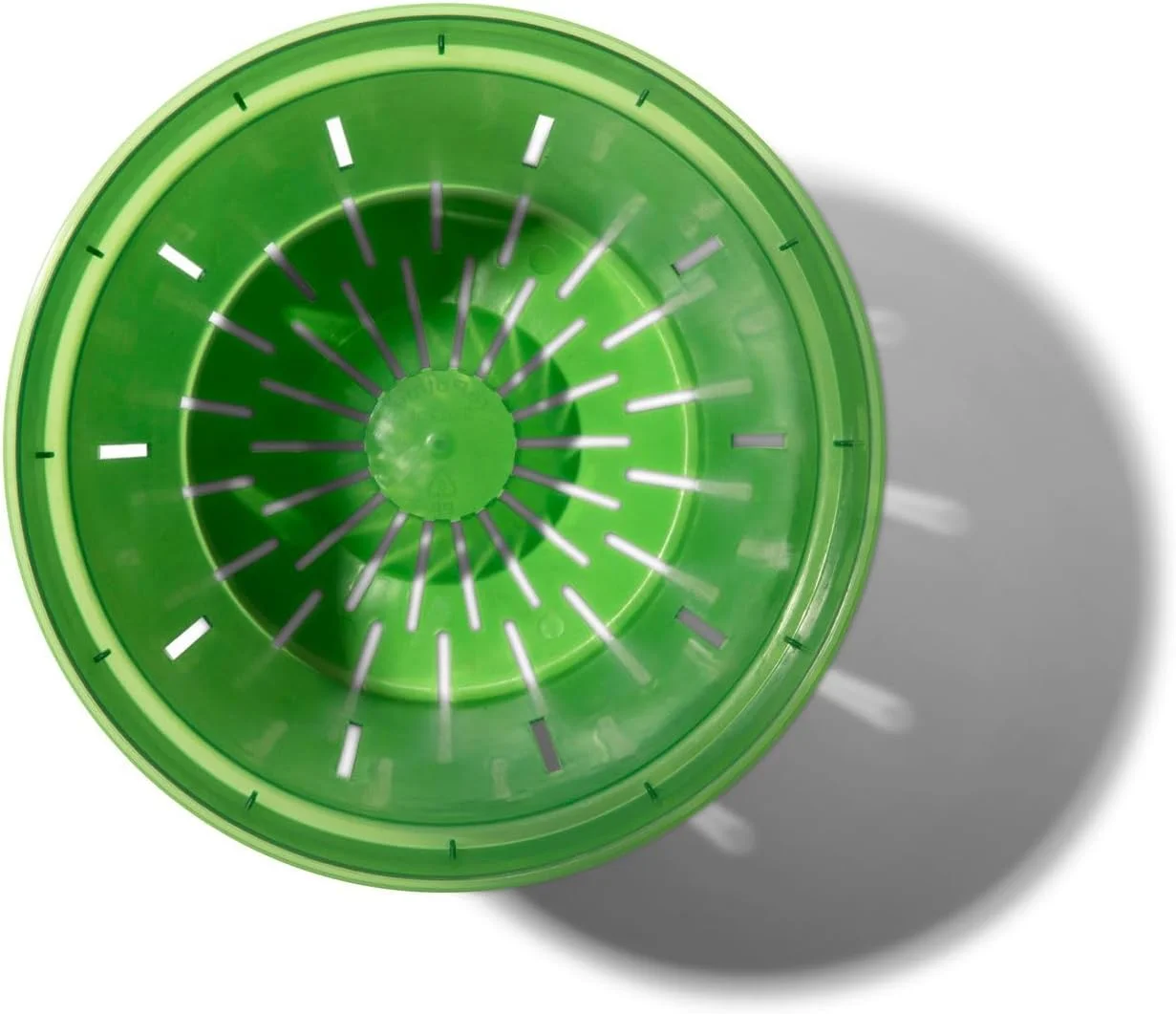 8 Inch Slotted s With Holes  3 Pack (Green Emerald)