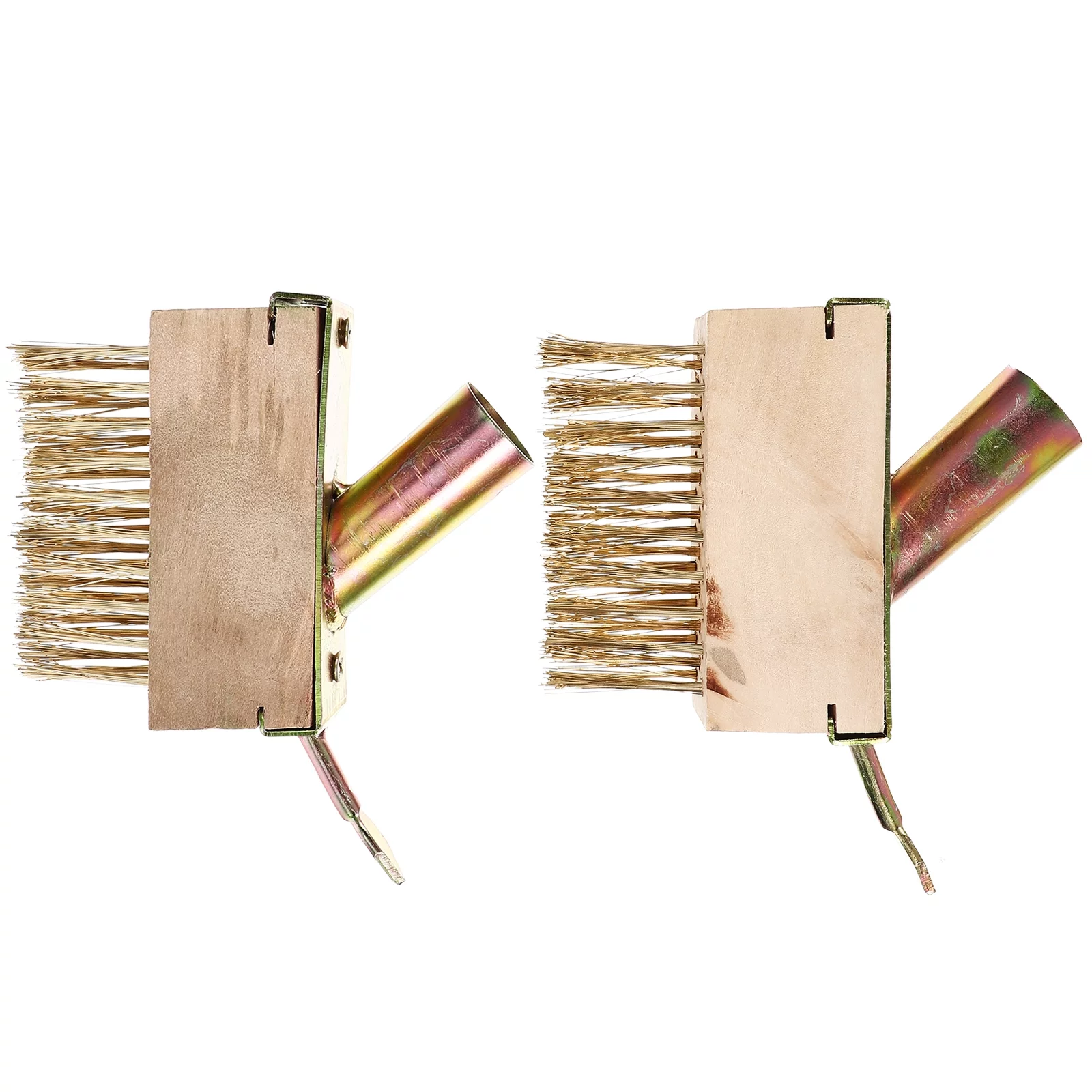 HOMEMAXS 2pcs Steel Wire Brush Manual Weeders Garden Wire Brush Yard Tools Weeding Tool
