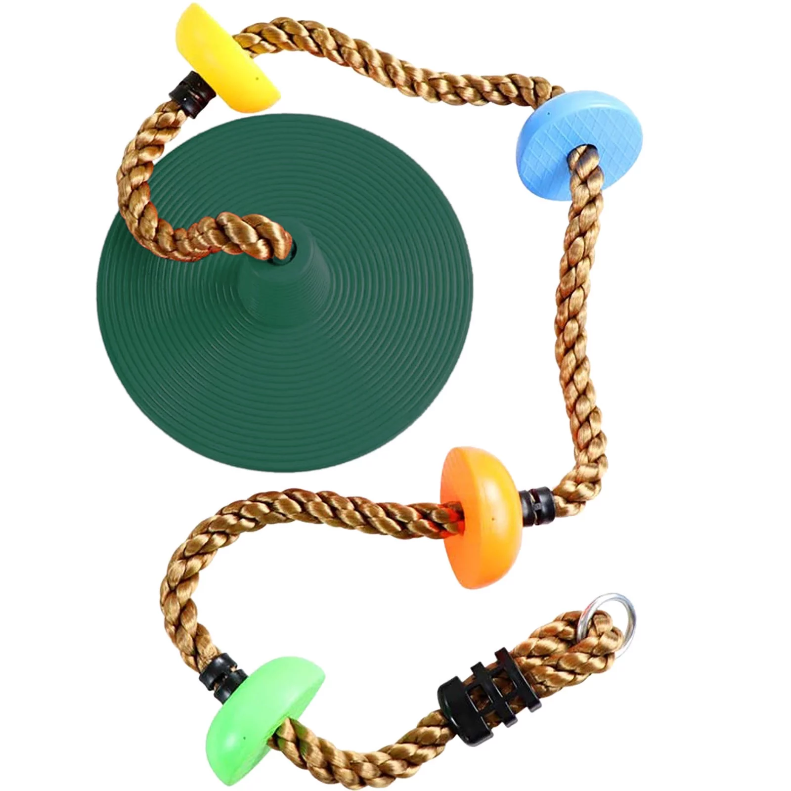Kids Gear 12'' Climbing Rope With Platform & Disc Tree Swing Seat Set Fun For Kids Outdoor Mens Birthday Gift Ideas