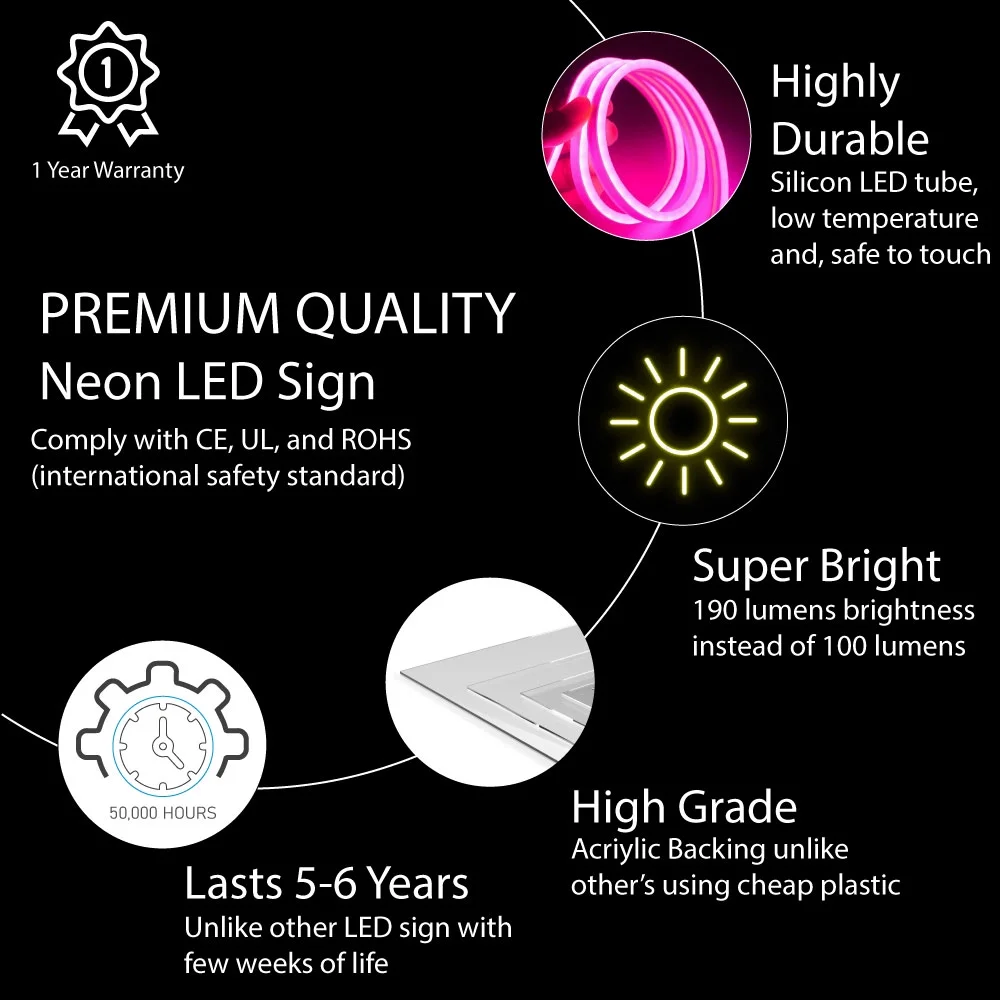 Used Books With Arrow LED Neon Sign 13 x 24 - inches, Black Square Cut Acrylic Backing, with Dimmer - Bright and Premium built indoor LED Neon Sign for Defence Force.