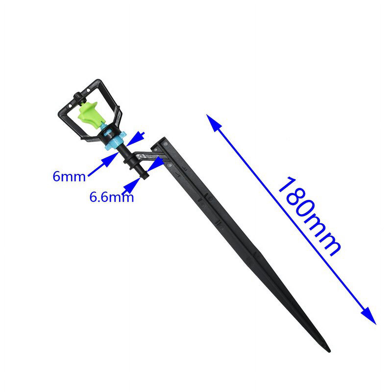 Garden irrigation Rotary Sprinkler with Nozzle Holder garden watering sprinklers for 1/4 " hose 50PCS