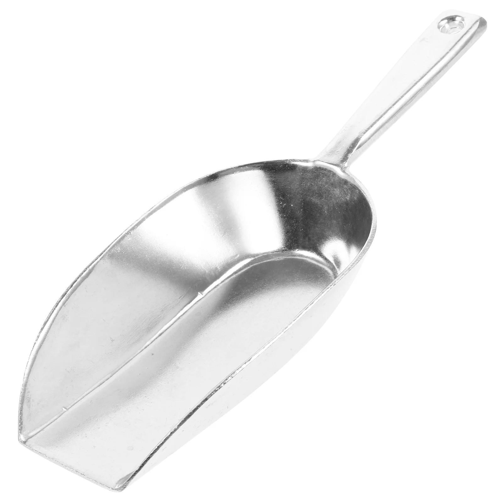 Qumonin Aluminum Flour Shovel Flat Bottom Food Scoop Ice Scooper