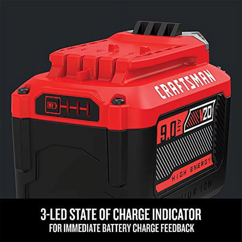 Craftsman  V20  20 volt 9 Ah Lithium-Ion  High Capacity  Battery  1 pc. - Case Of: 1;