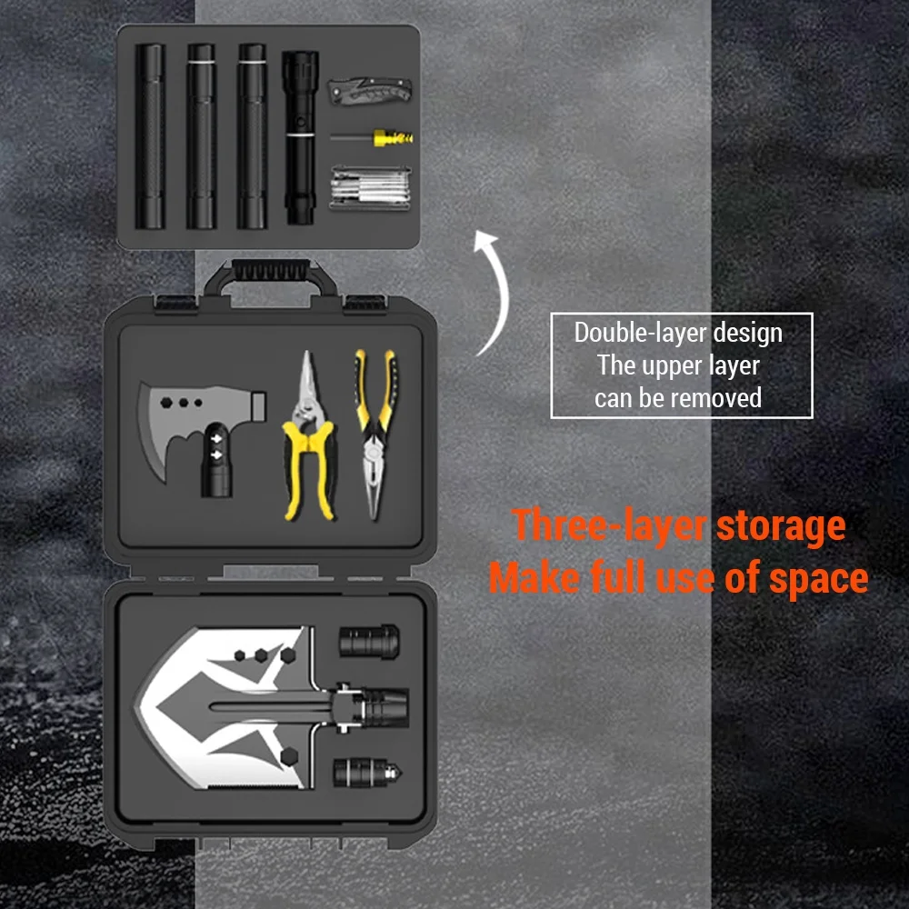 moobody Shovel,With Knife Wire Axe Portable With Knife Wire Cutters With And Knife