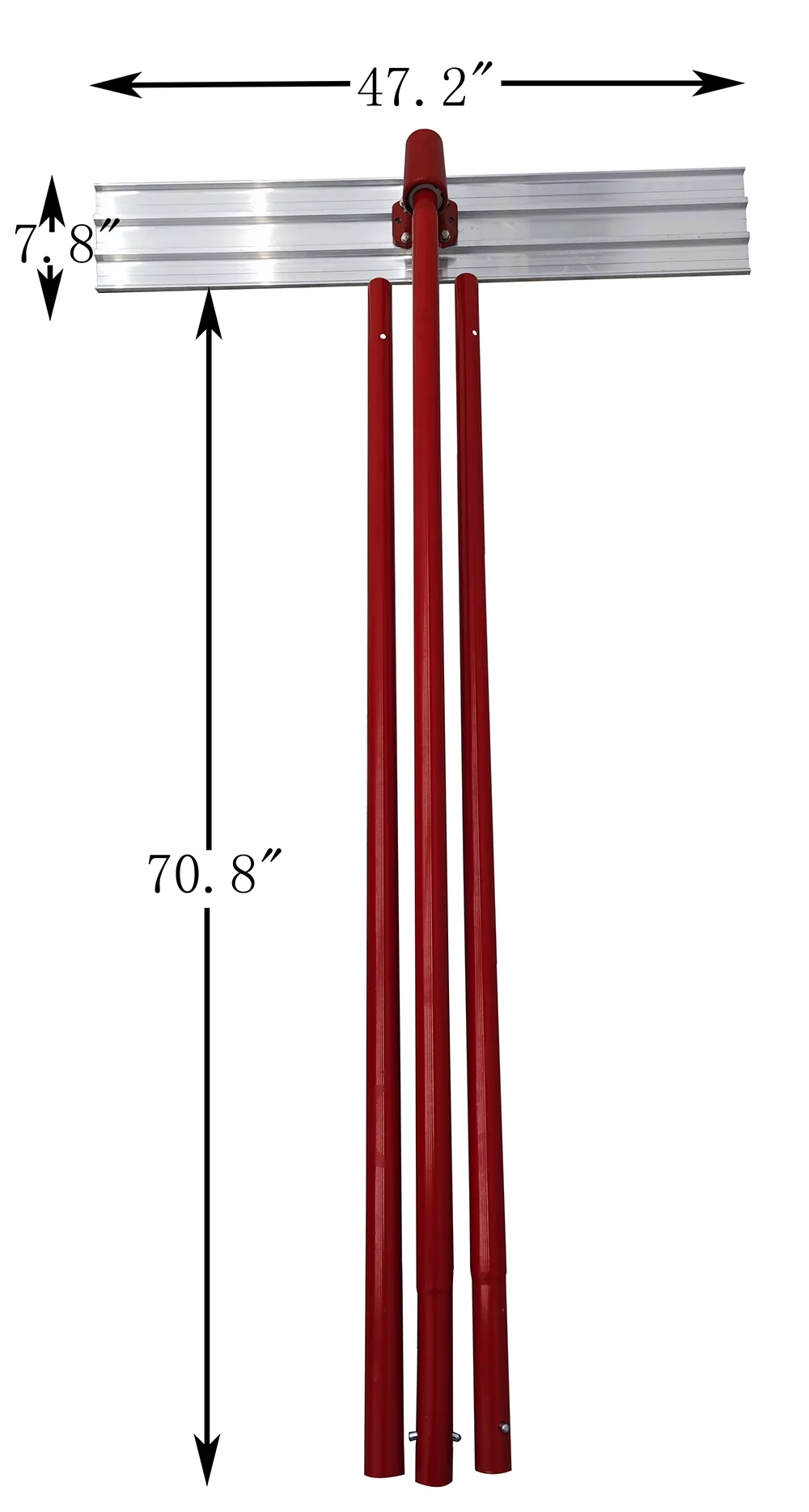 INTBUYING Concrete Trowel Finishing Cement Pavement Push Pull Tools Smooth Finish Trowel Stainless Steel 47.2Inch