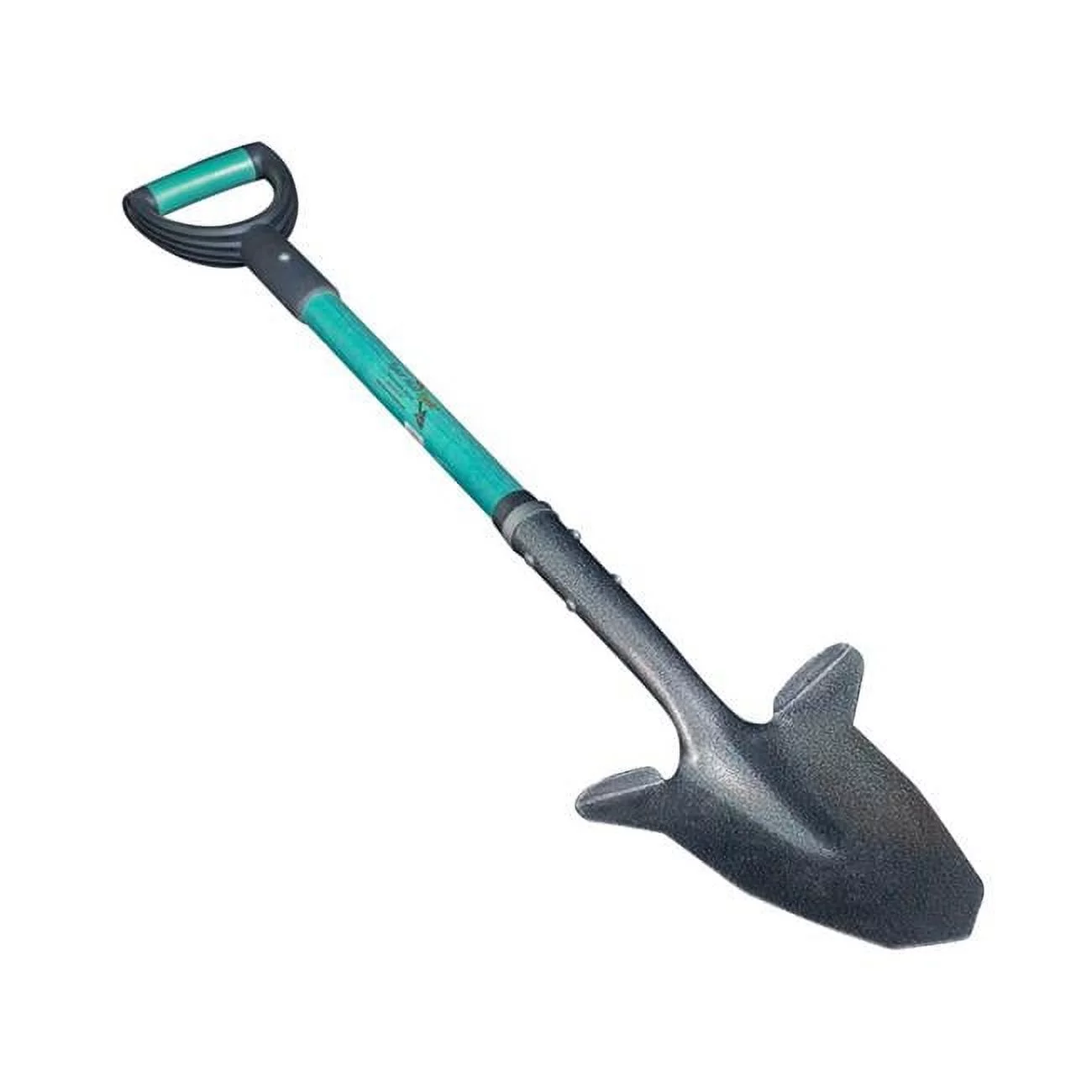 Short Reinforced Fiberglass Handle with Cushion D Grip, Teal
