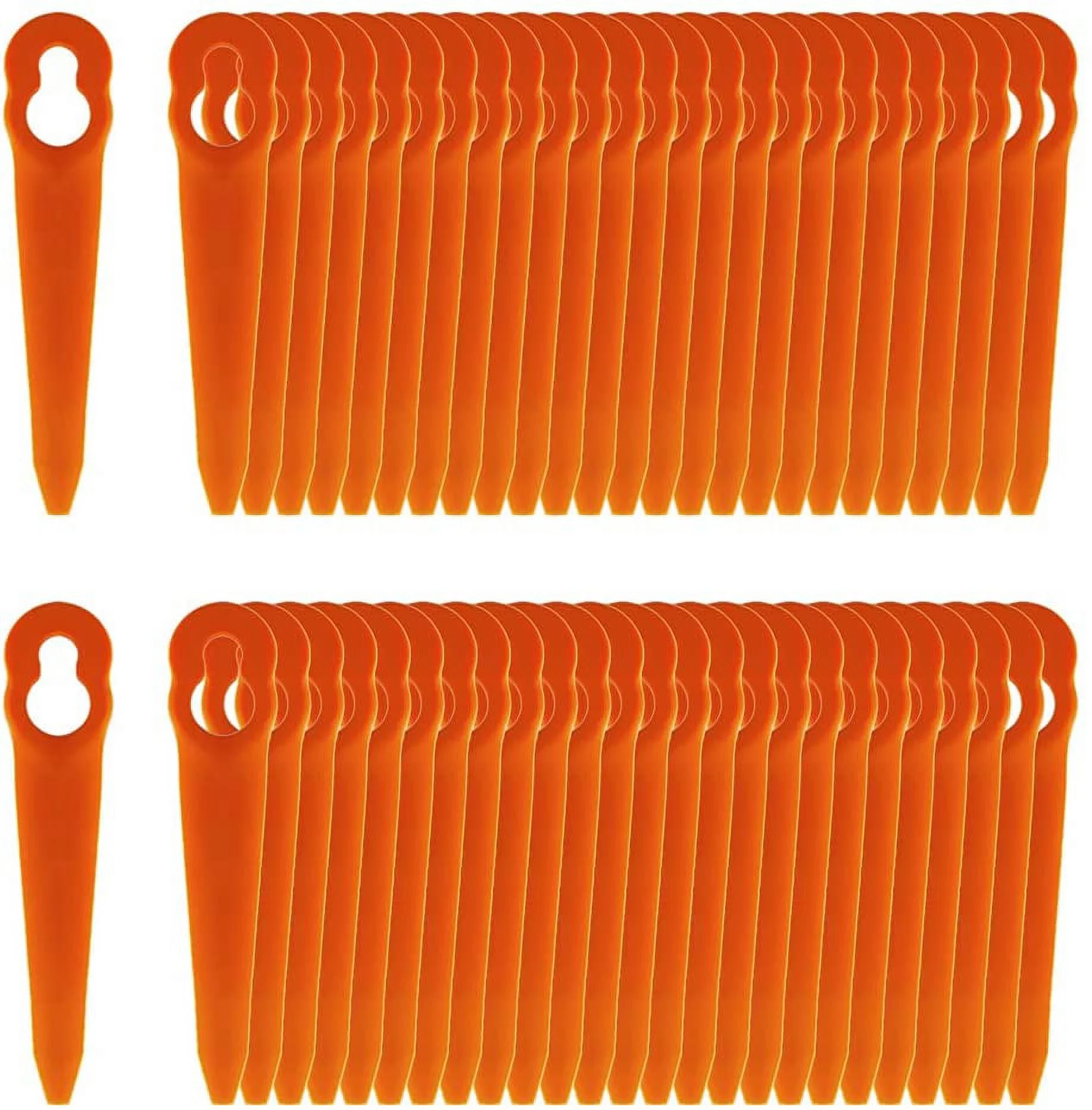FourShow 100Pcs Plastic Replacement Blades Compatible with STIHL Polycut 2-2 Polycut 3-2 Grass Trimmer FSA 45 FSA 57 FSE 52,Sun Joe 24V-GT10, Redback Swift 40V