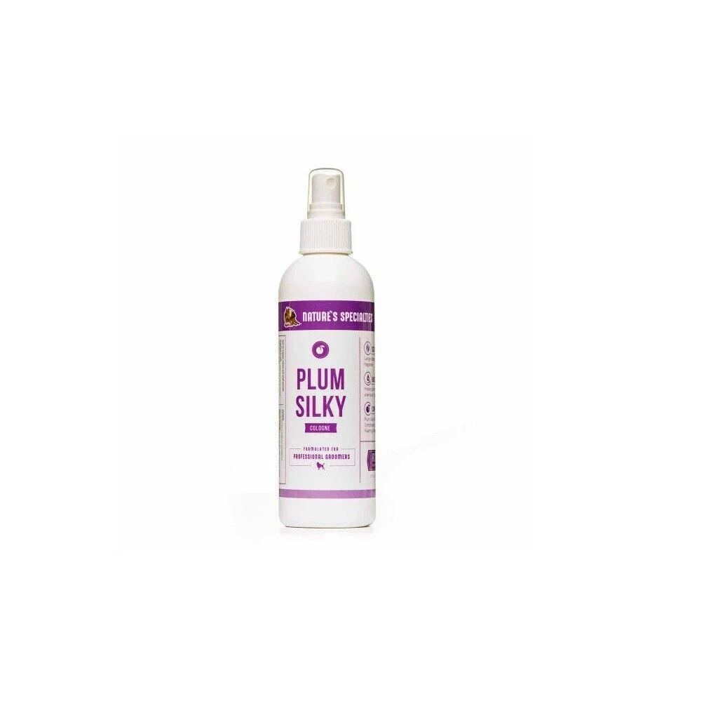 Pro Silky Spray Cologne for Dogs and Pets Long Lasting Plum Fragrance Pick Size (8 oz)