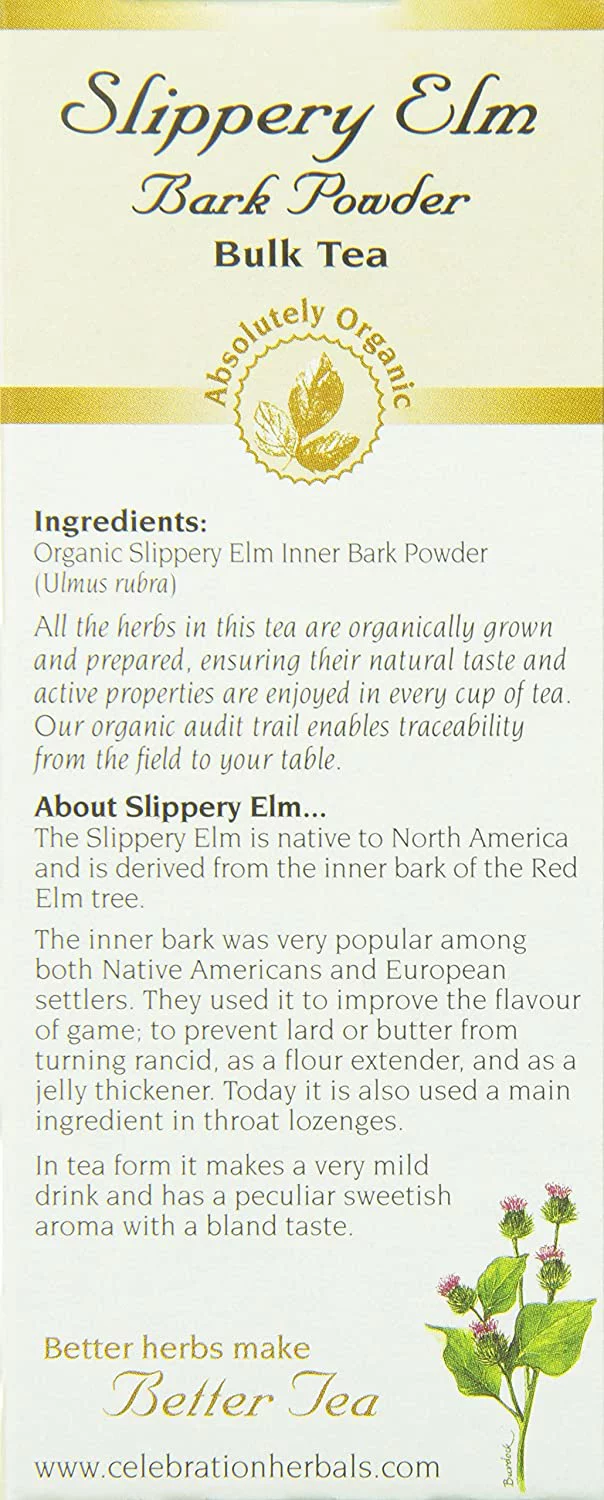 Celebration Herbals Slippery Elm Bark Powder Organic 40 gm Pack of 2