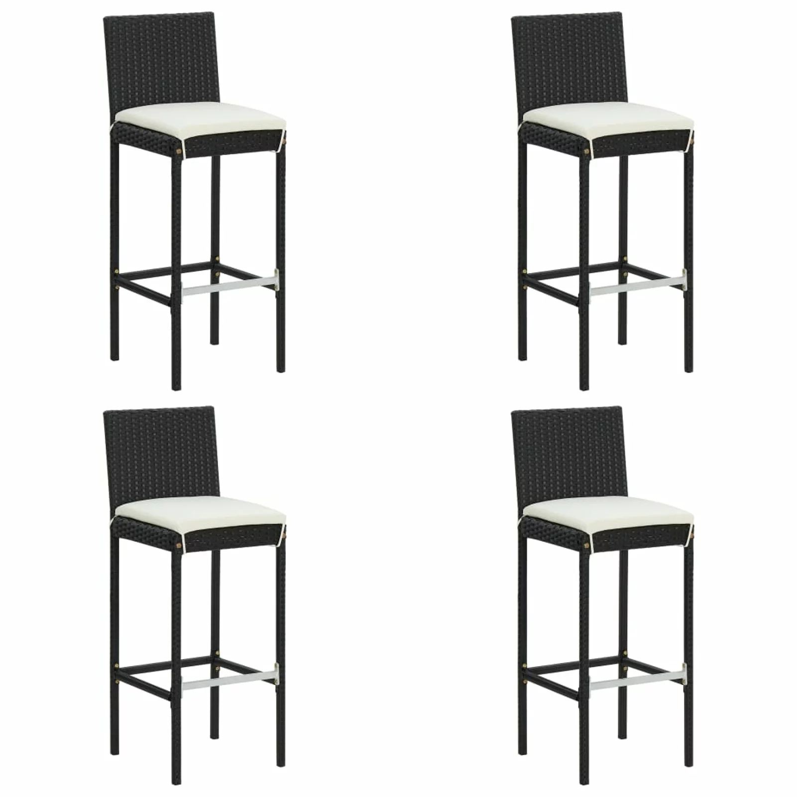 Andoer parcel,Patio Poolside 15.7 X 17.3 Counter Chairs Bar Stools 15.7 X Stool Chair Chairs With Cushions 4 Stools Counter With 17.3 X 42.5 X 17.3 X Chairs Barstool Kitchen X D X