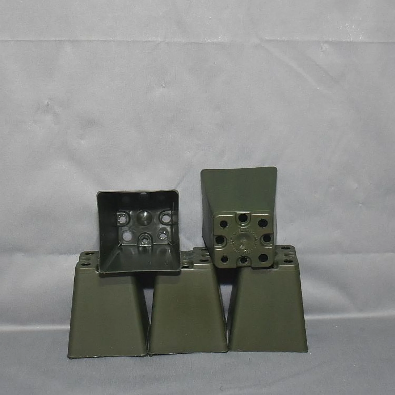 10 Pack - 2 1/4'' Green Square Plastic Orchid Pot by Sophie's Orchids