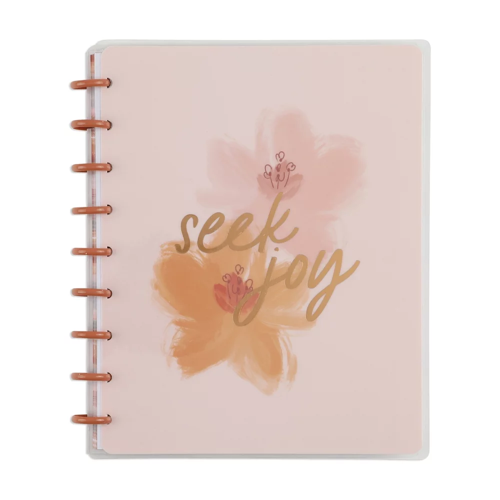 Happy Planner 60 Page Dot Lined Notebook with 3 Dividers, Softy Modern, Classic Sized 9.25
